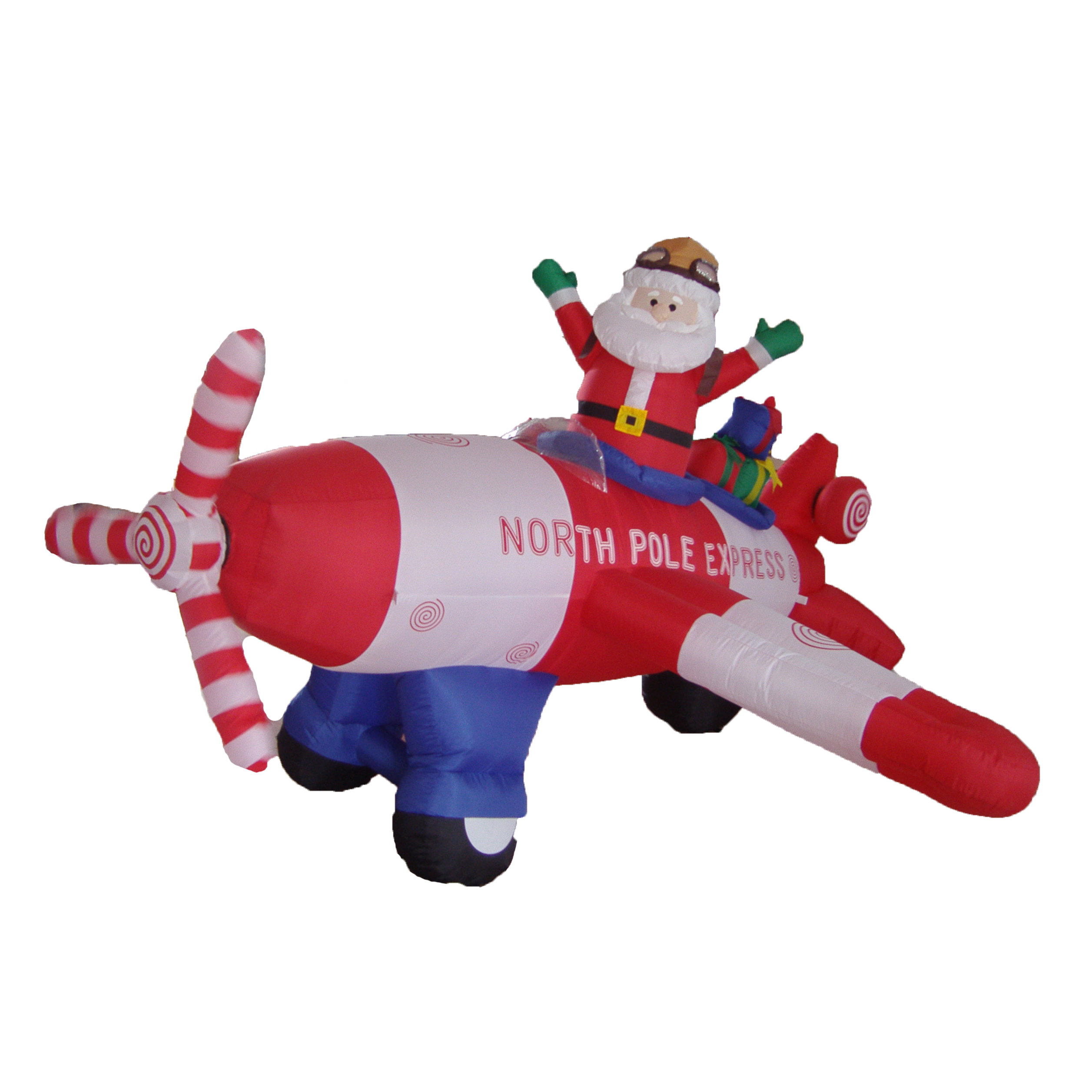 BZB Goods Christmas Inflatable Animated Santa Claus ...