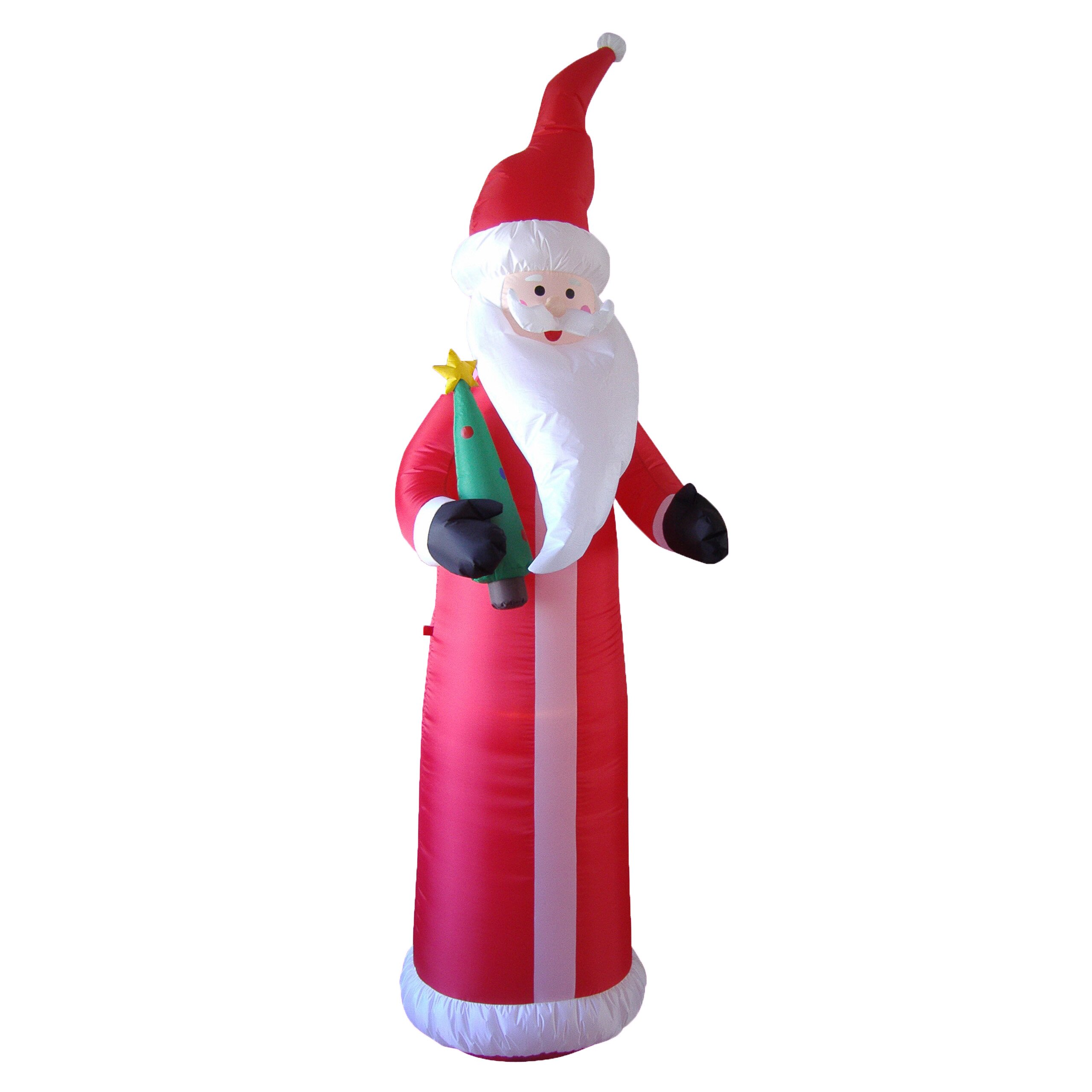 BZB Goods Christmas Inflatable Santa with Tree Decoration ...