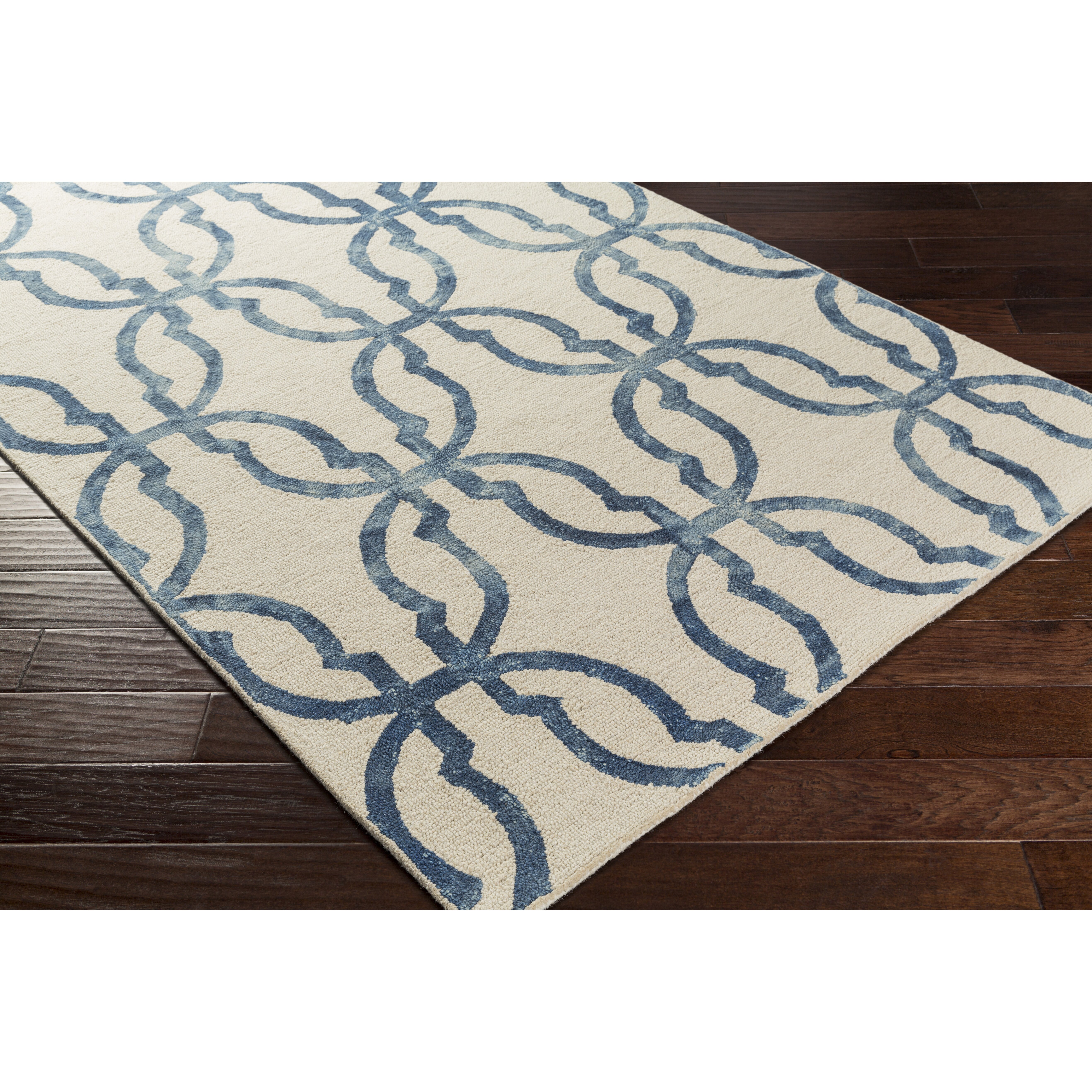 Artistic Weavers Organic Julia Hand-Tufted Slate Blue/Ivory Area Rug ...