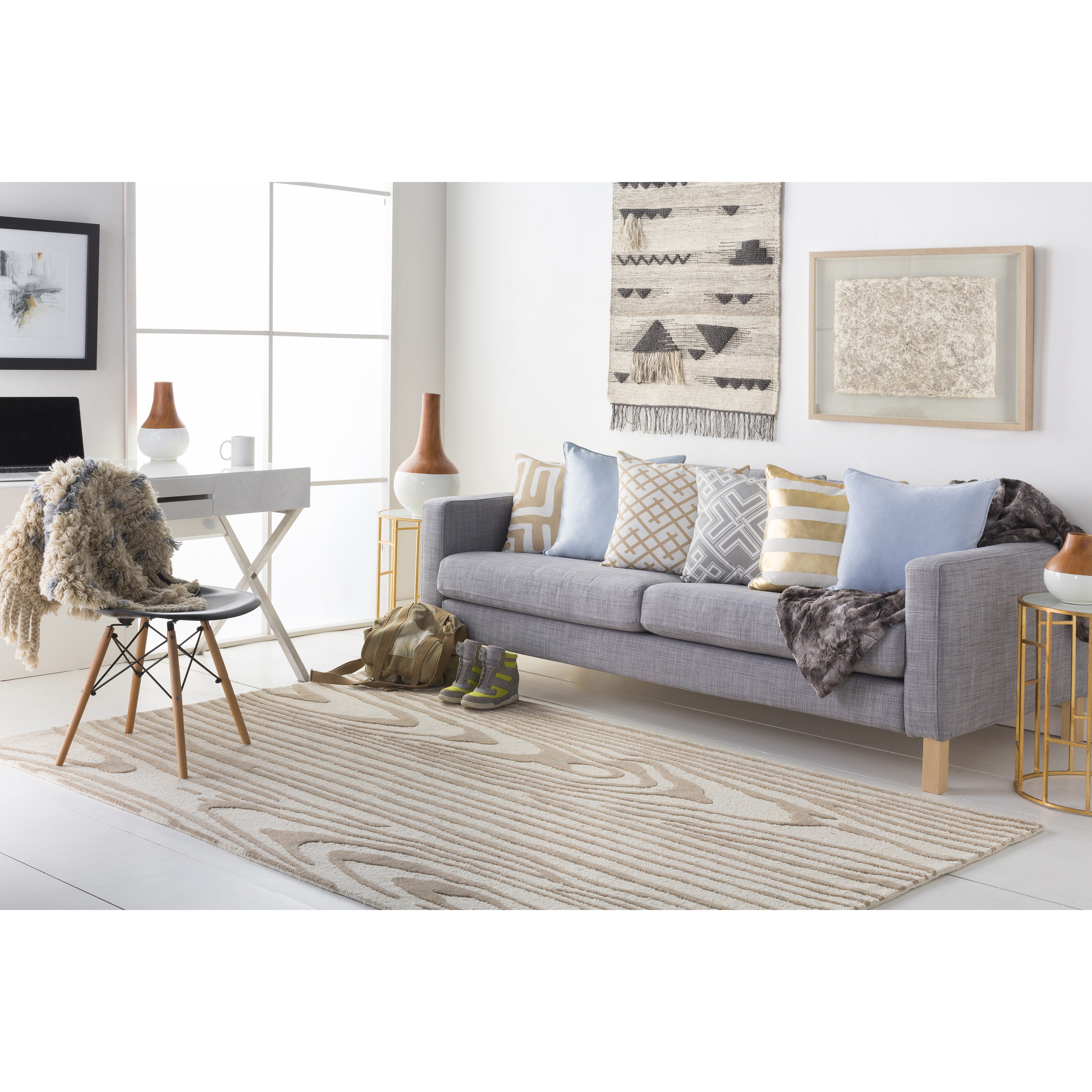 Artistic Weavers Ghana Mason HandTufted Ivory Area Rug Wayfair