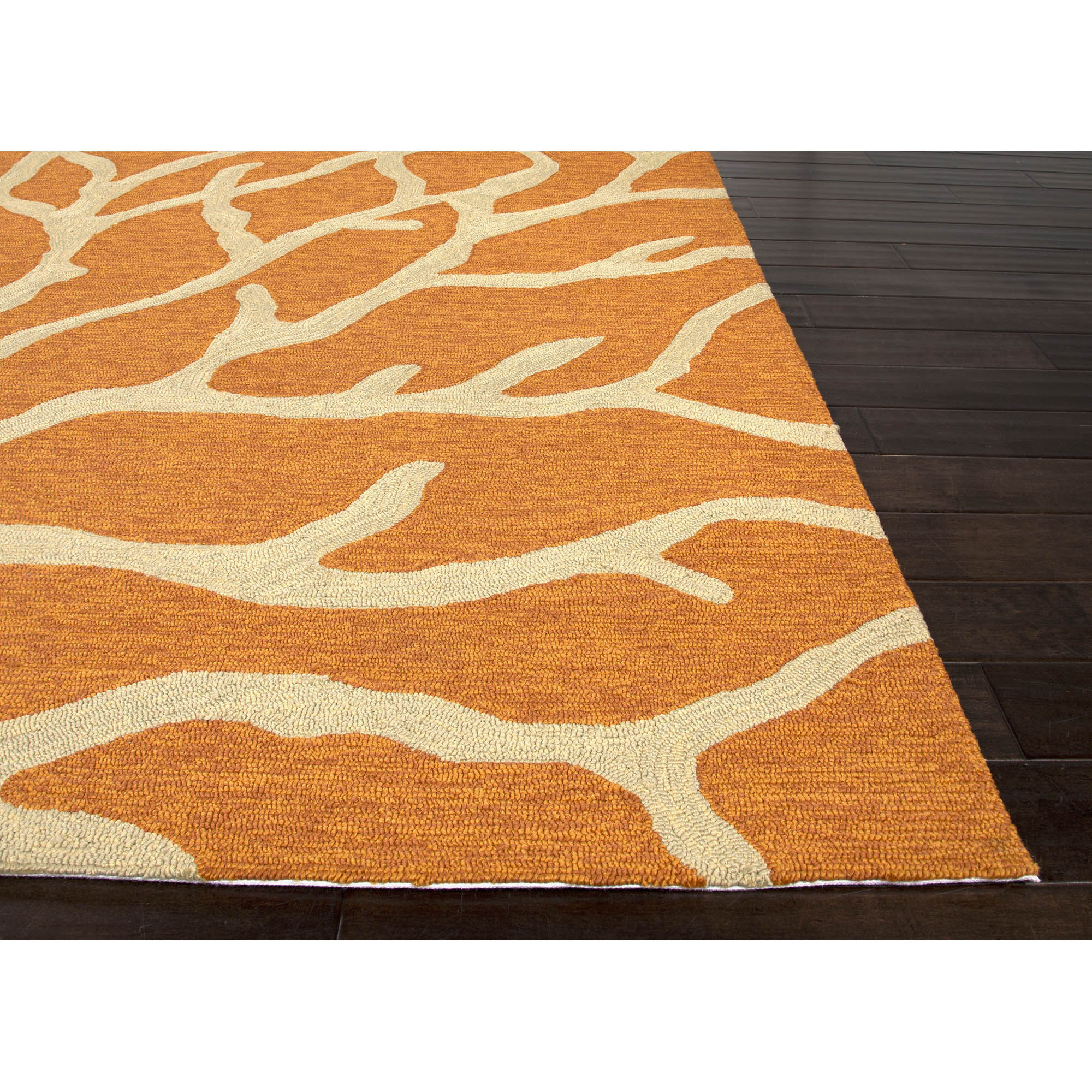 JaipurLiving Coastal Lagoon Orange/Taupe Indoor/Outdoor Area Rug