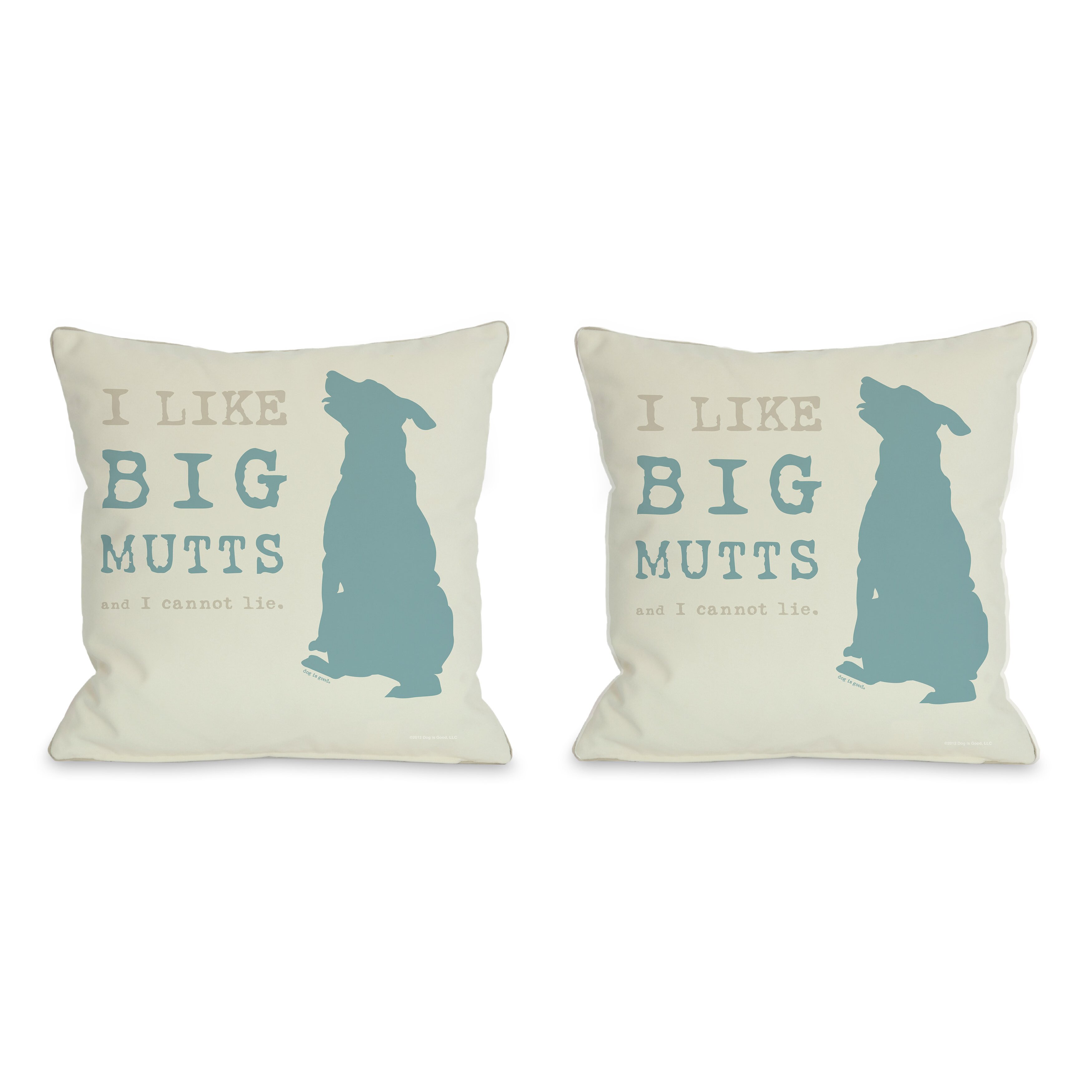 i like big mutts pillow