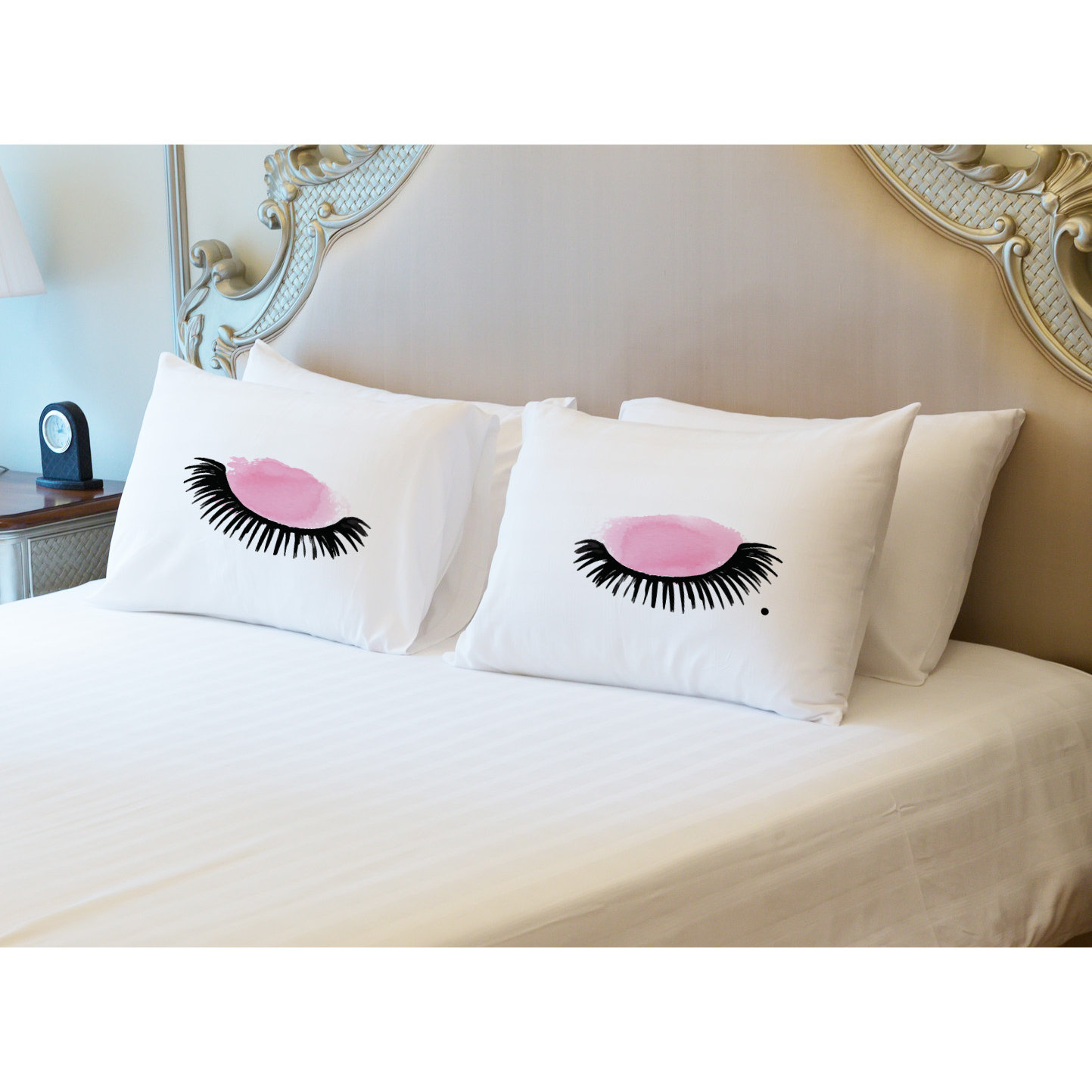 One Bella Casa Eyelashes Watercolor Pillowcase & Reviews Wayfair