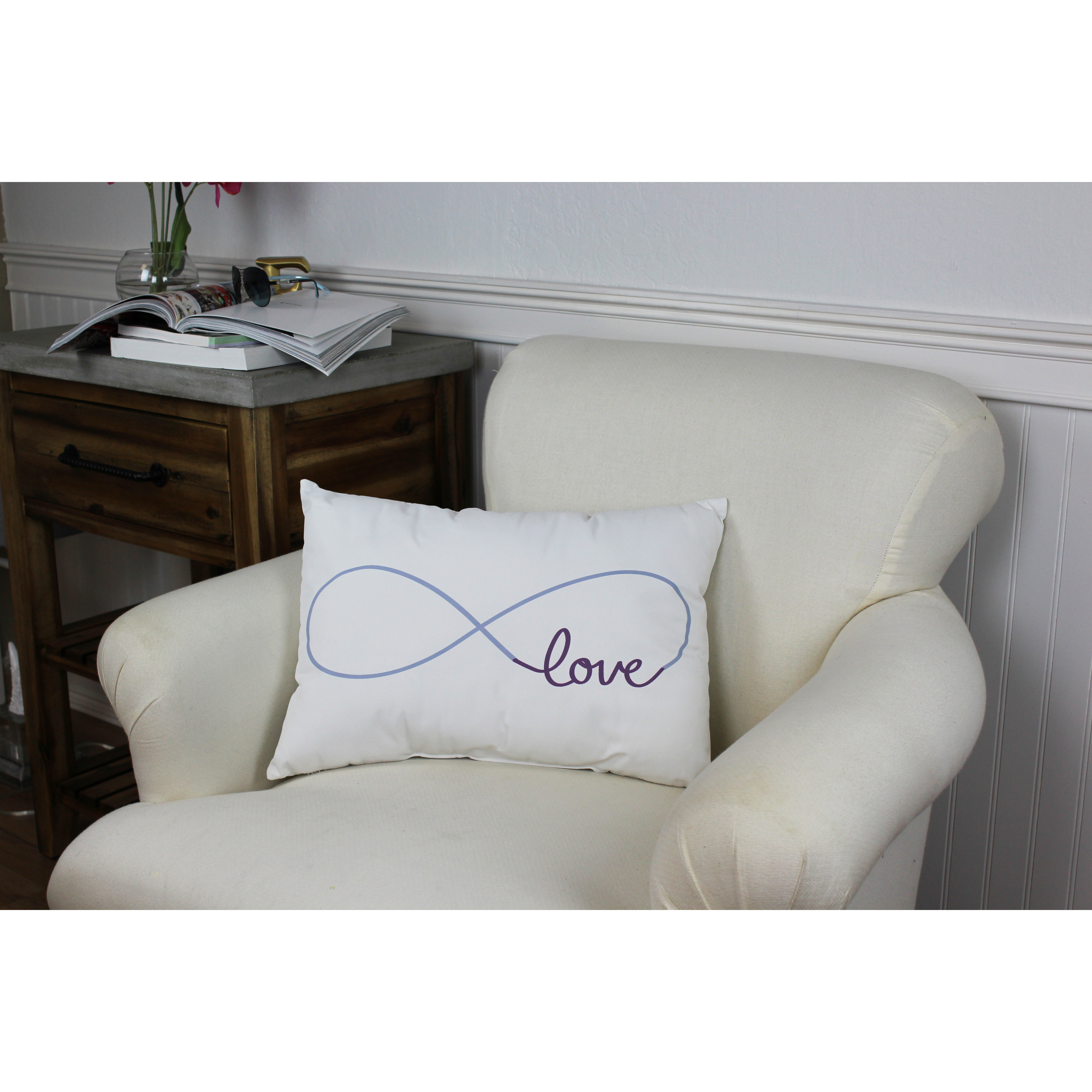 One Bella Casa Infinite Love Lumbar Pillow & Reviews Wayfair