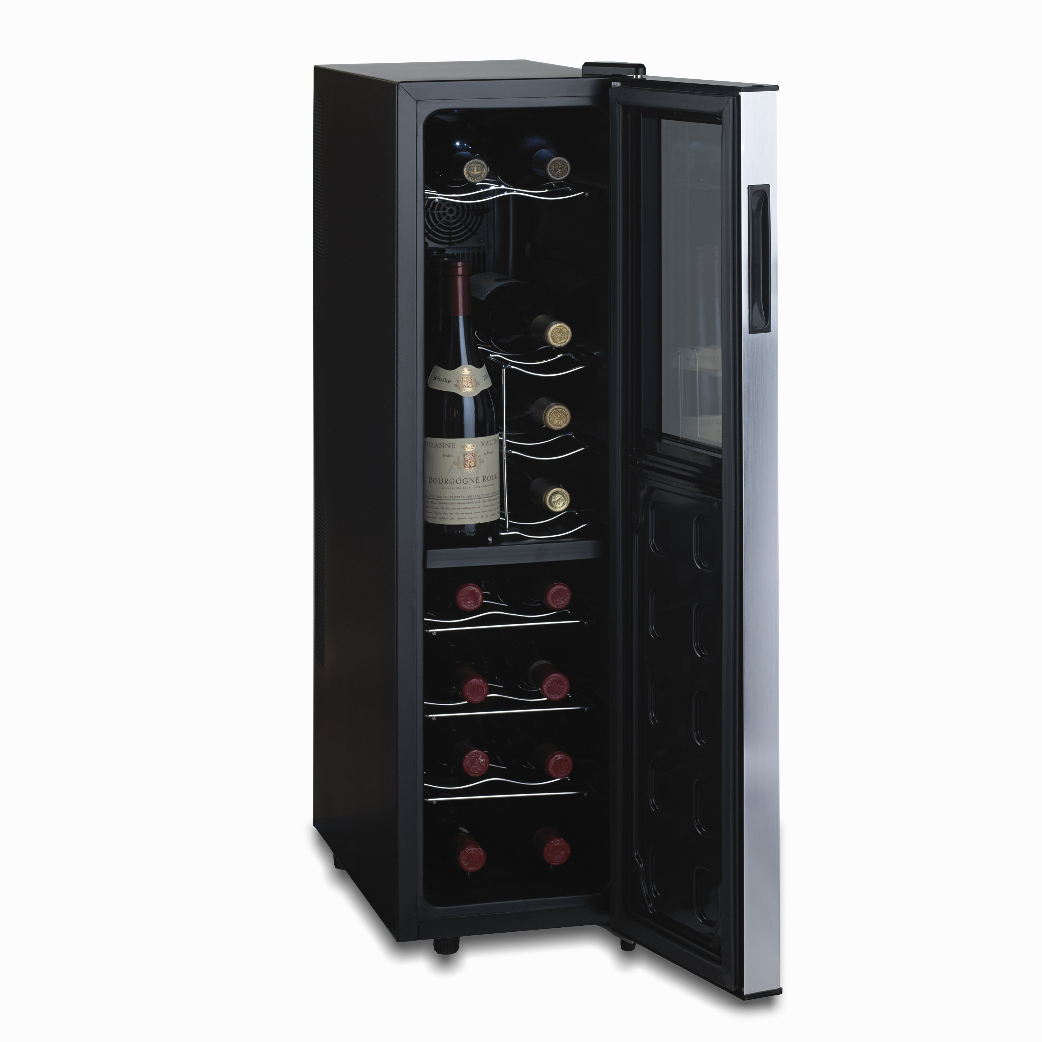 Wine Enthusiast Companies Silent 18 Bottle Dual Zone Slimline Wine