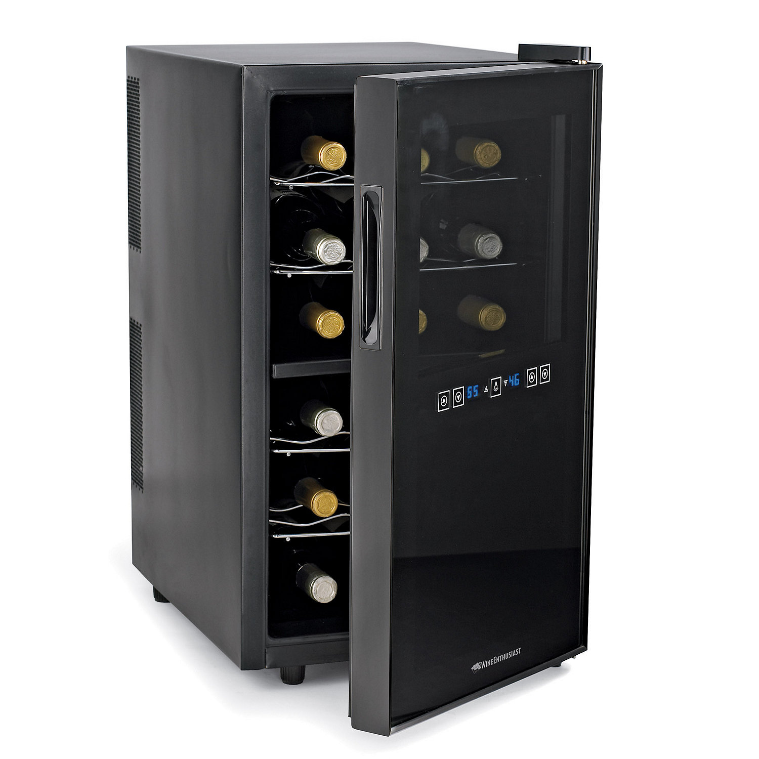 Wine Enthusiast Companies Silent 18 Bottle Dual Zone Freestanding Wine