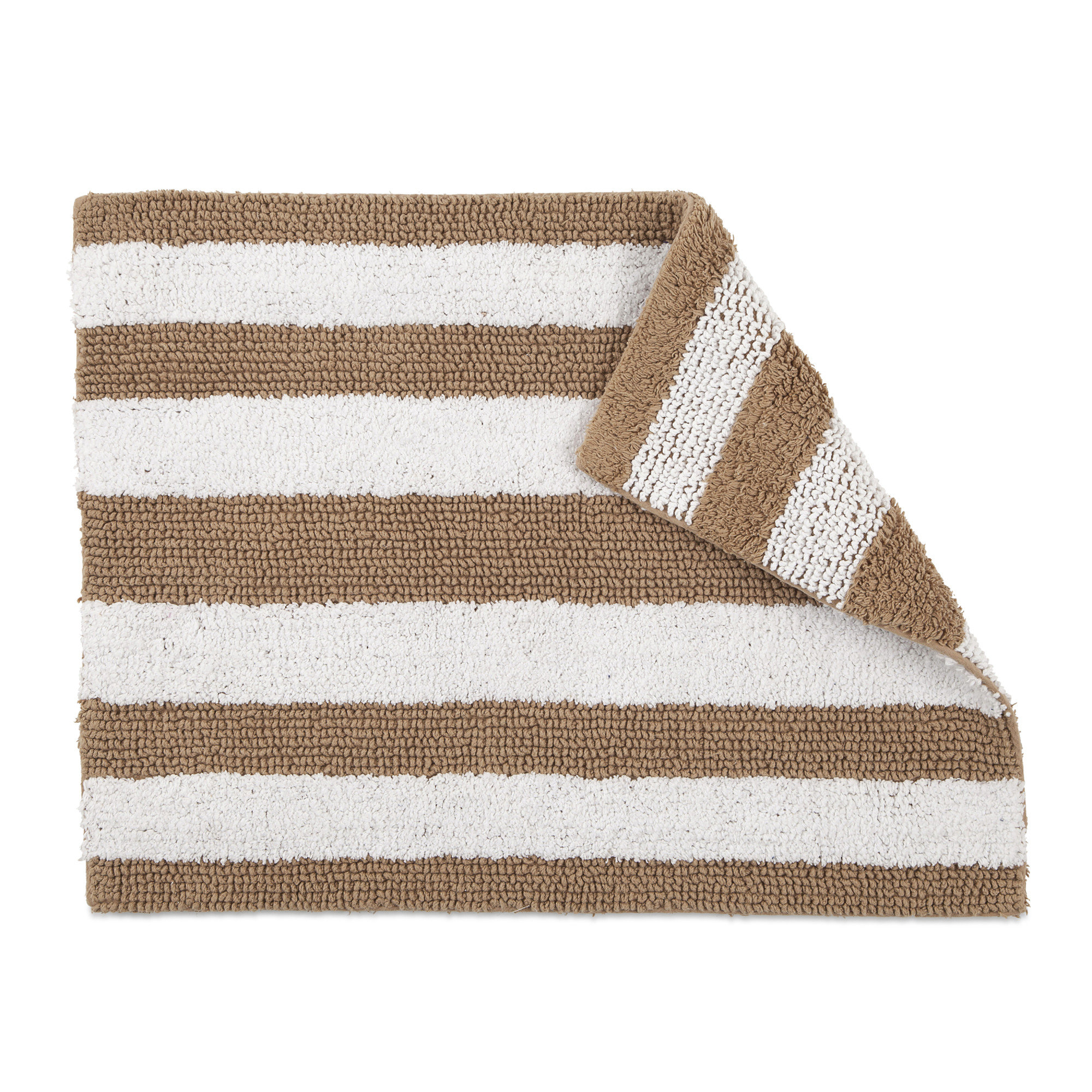 IZOD Reversible Stripe Bath Rug & Reviews Wayfair