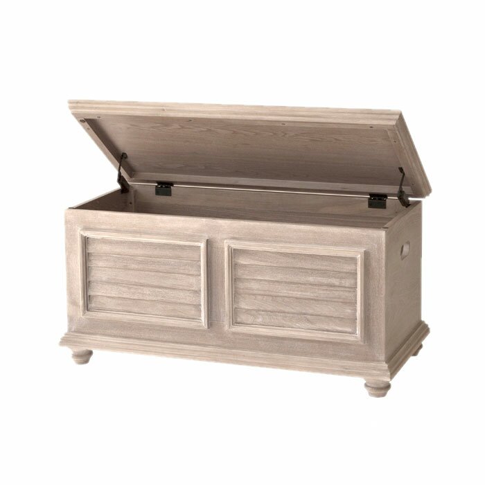 John Boyd Designs Cape May Storage Trunk with Wood Top 