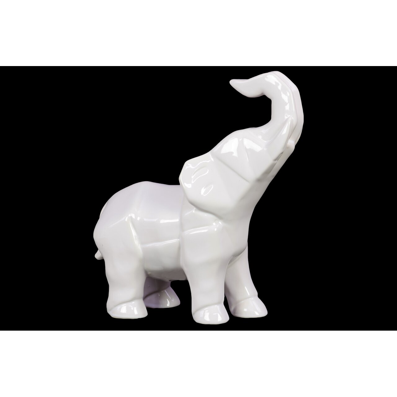 geometric elephant figurine