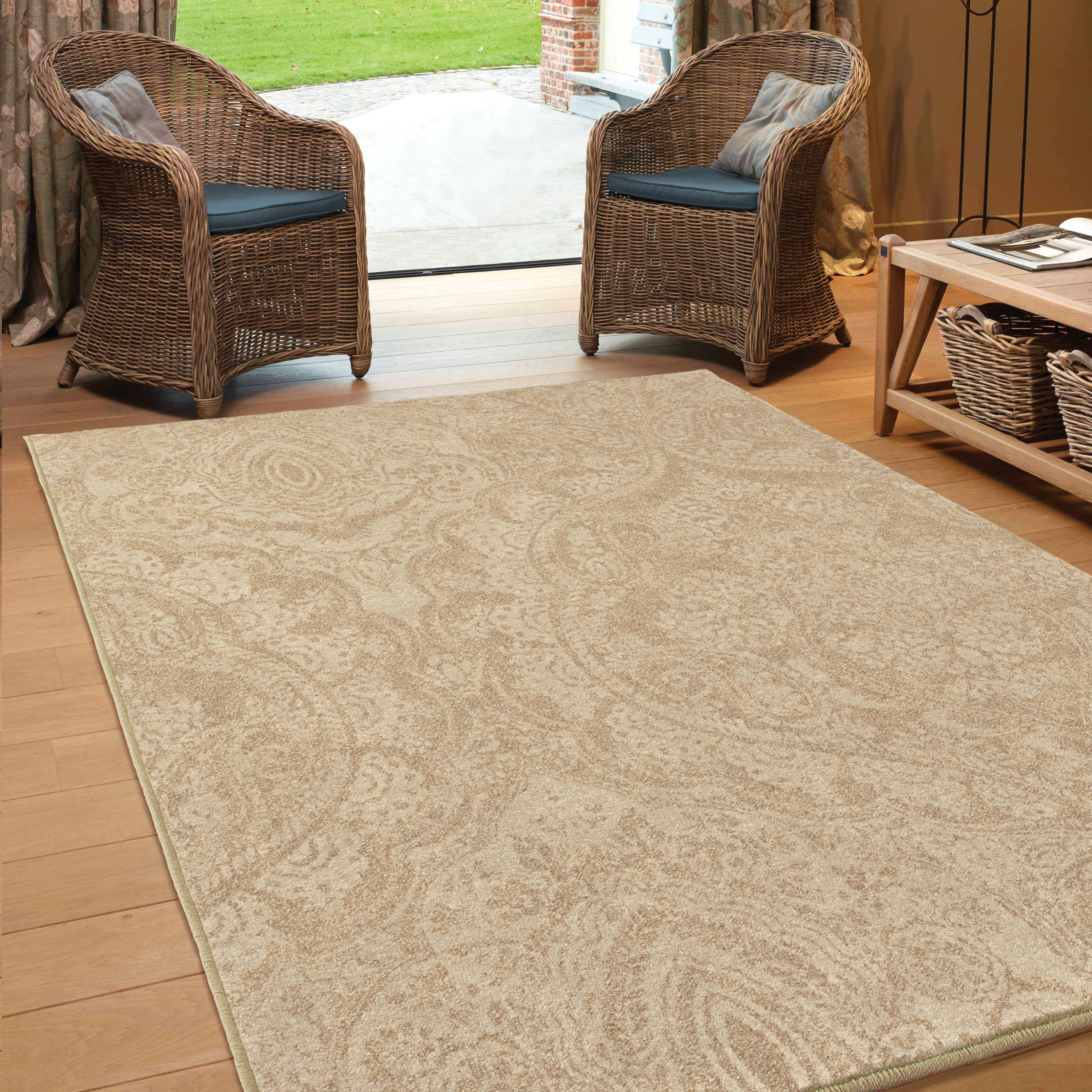 Orian Sonoma Queen Vic Driftwood Indoor/Outdoor Area Rug Wayfair