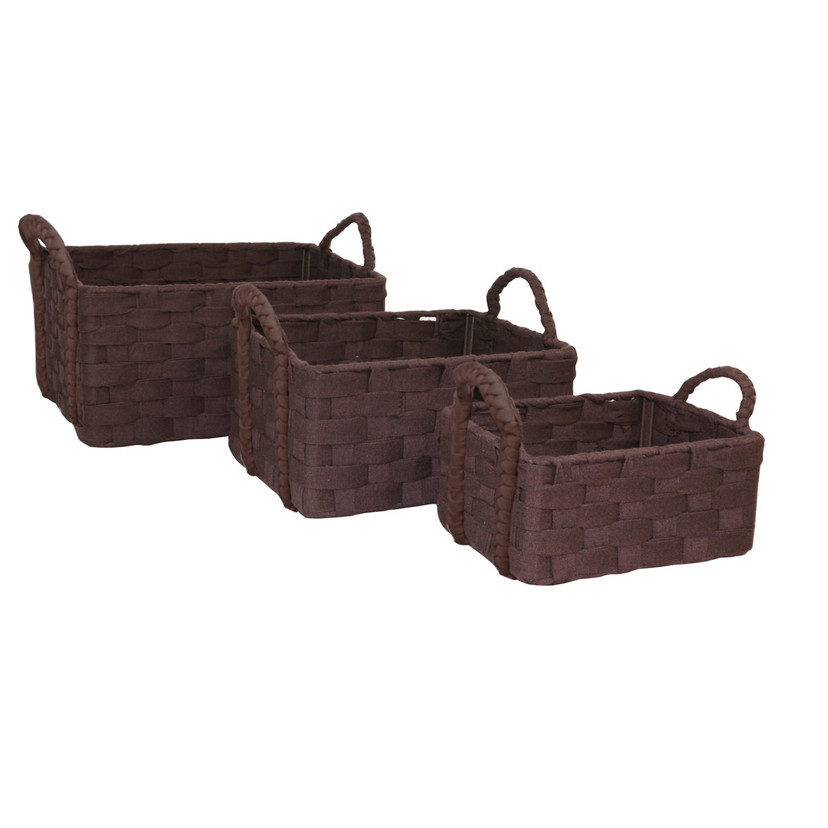 WaldImports 3 Piece Wool Felt Basket Set Wayfair