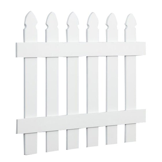 Heart to Heart Wooden Picket Fence Wall Border & Reviews | Wayfair