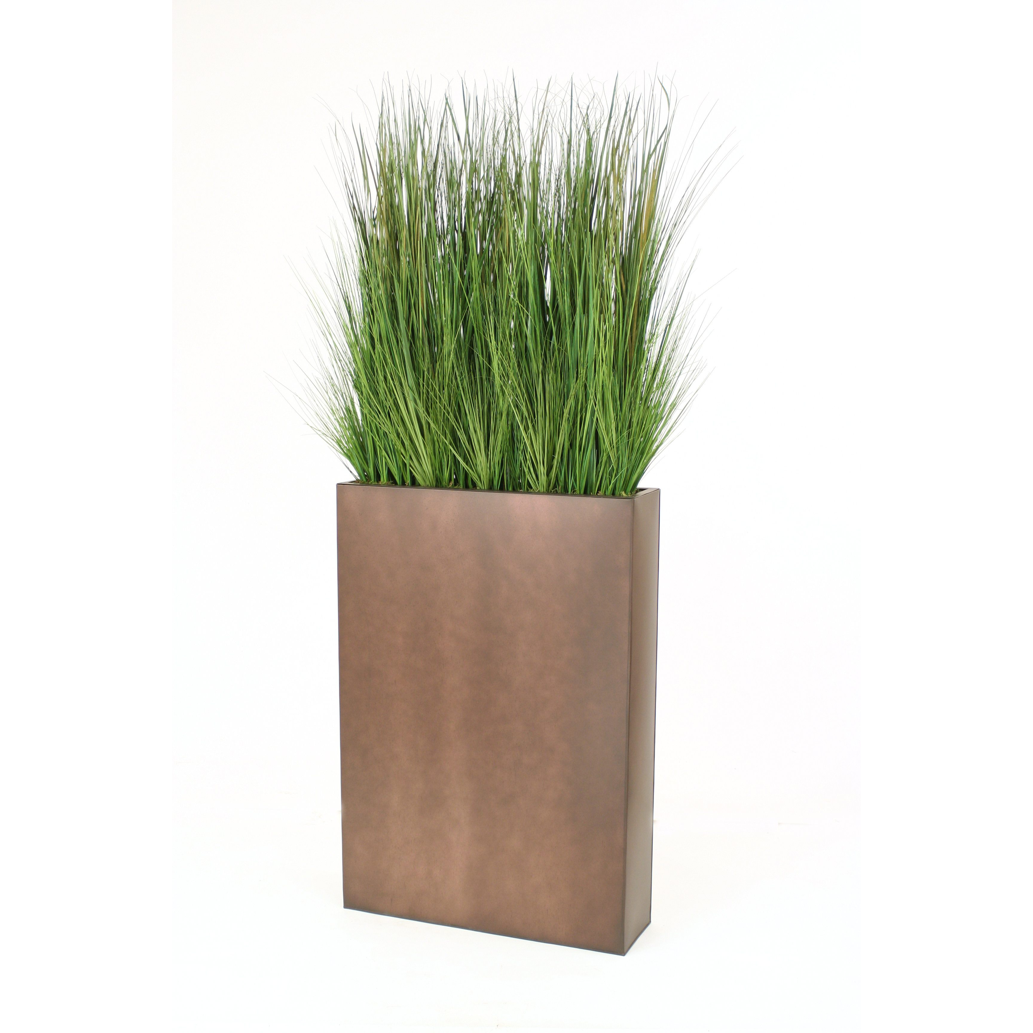 Distinctive Designs Tall Grass in Rectangular Metal Planter Wayfair