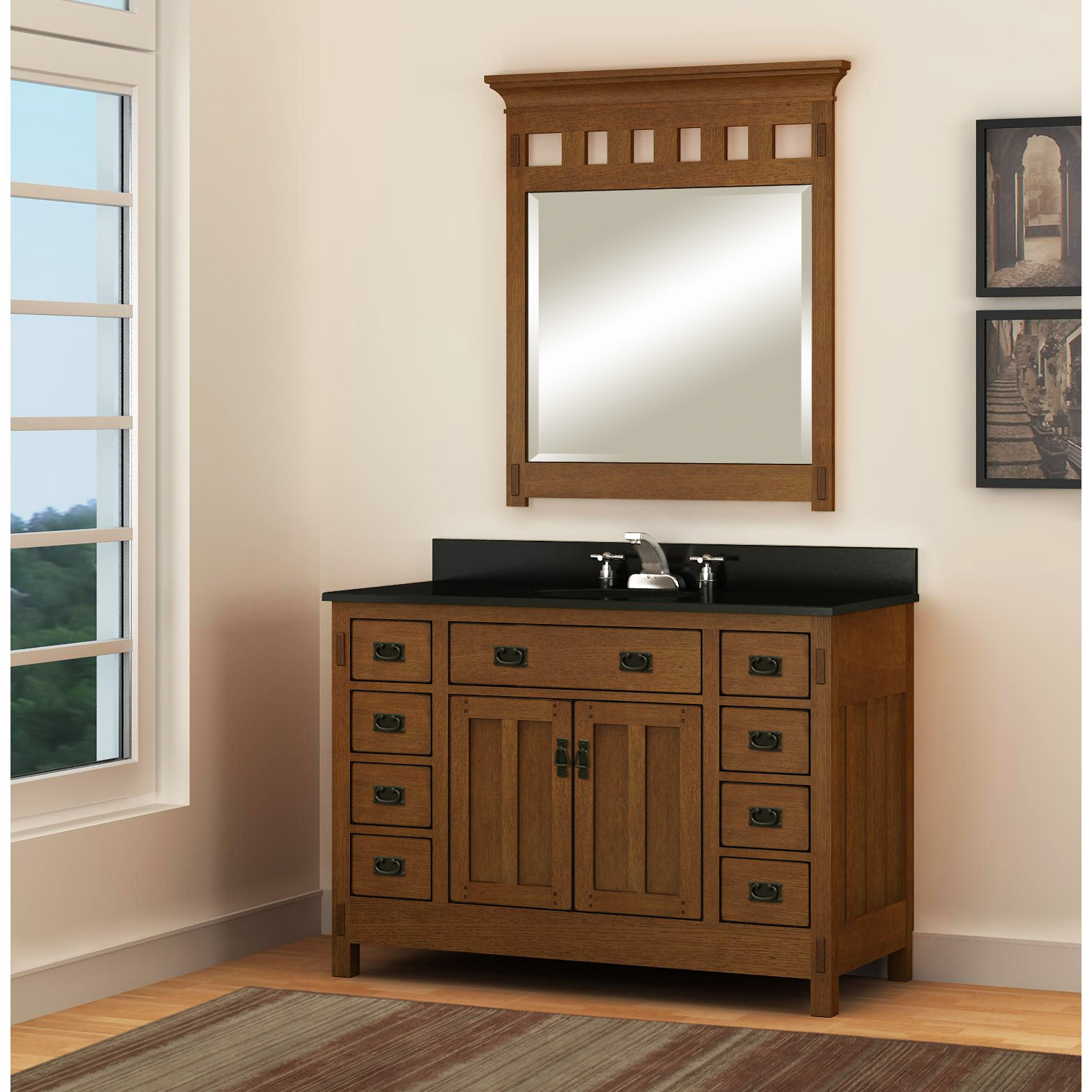 Sagehill 49" Natural Stone Vanity Top With Basin & Reviews Wayfair