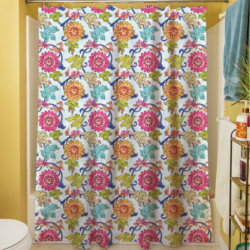 Manual Woodworkers & Weavers Shangri La Leaves Shower Curtain Wayfair