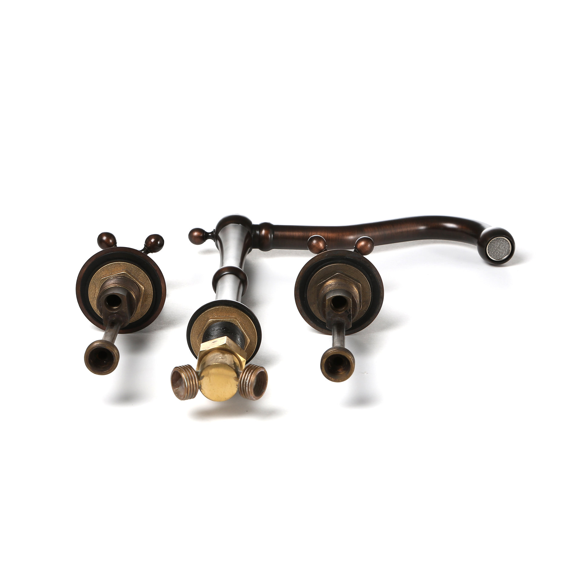 Legion Furniture Widespread Bathroom Faucet with Double Cross Handles