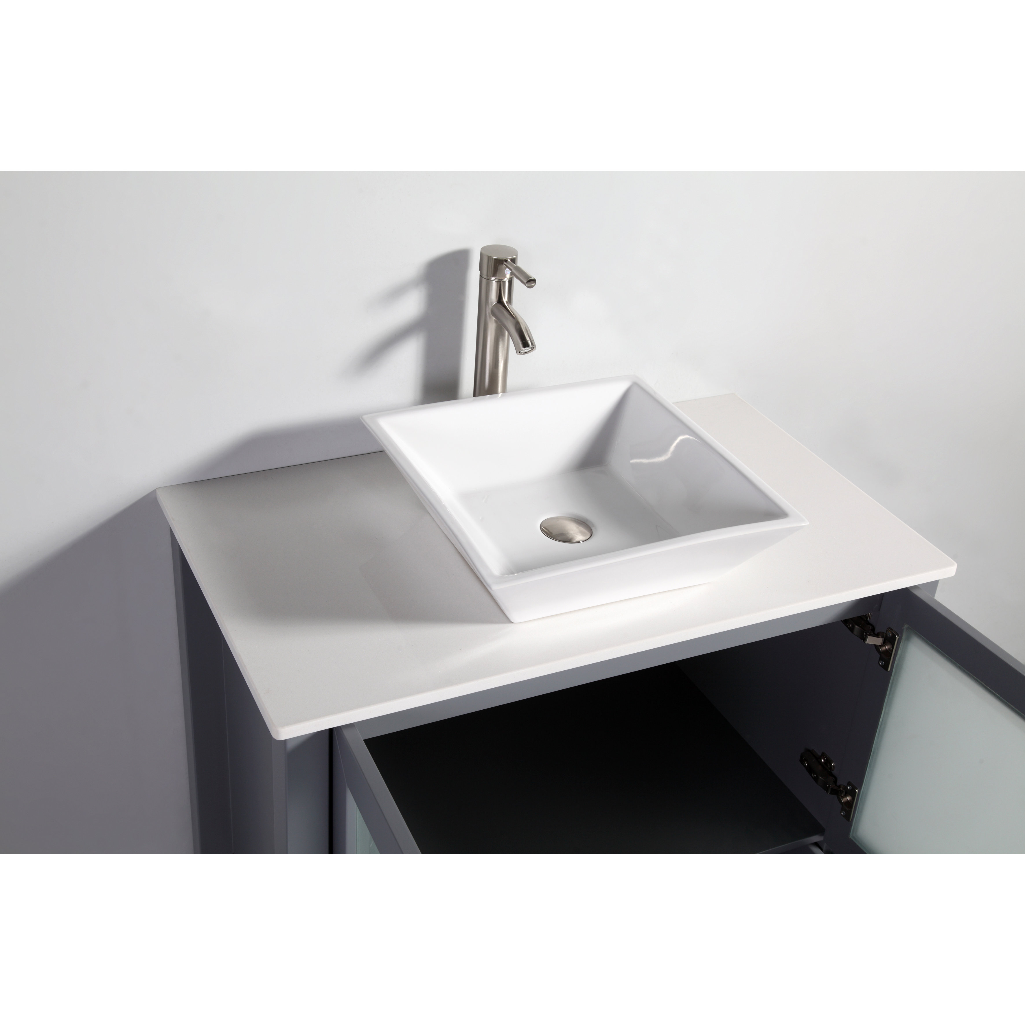 Legion Furniture 36" Single Bathroom Vanity Set with Mirror & Reviews