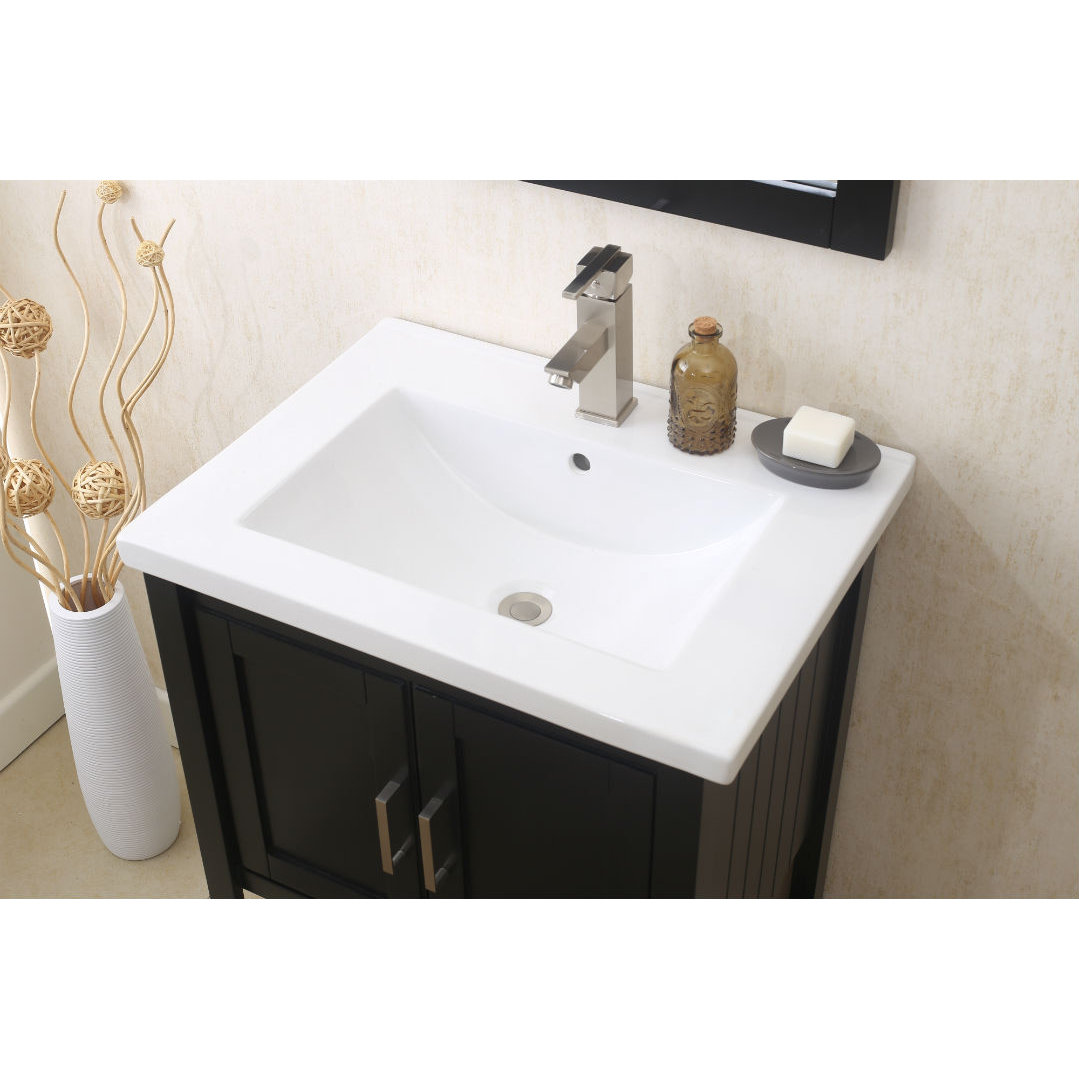 Legion Furniture 24" Single Vanity Set with Mirror & Reviews Wayfair