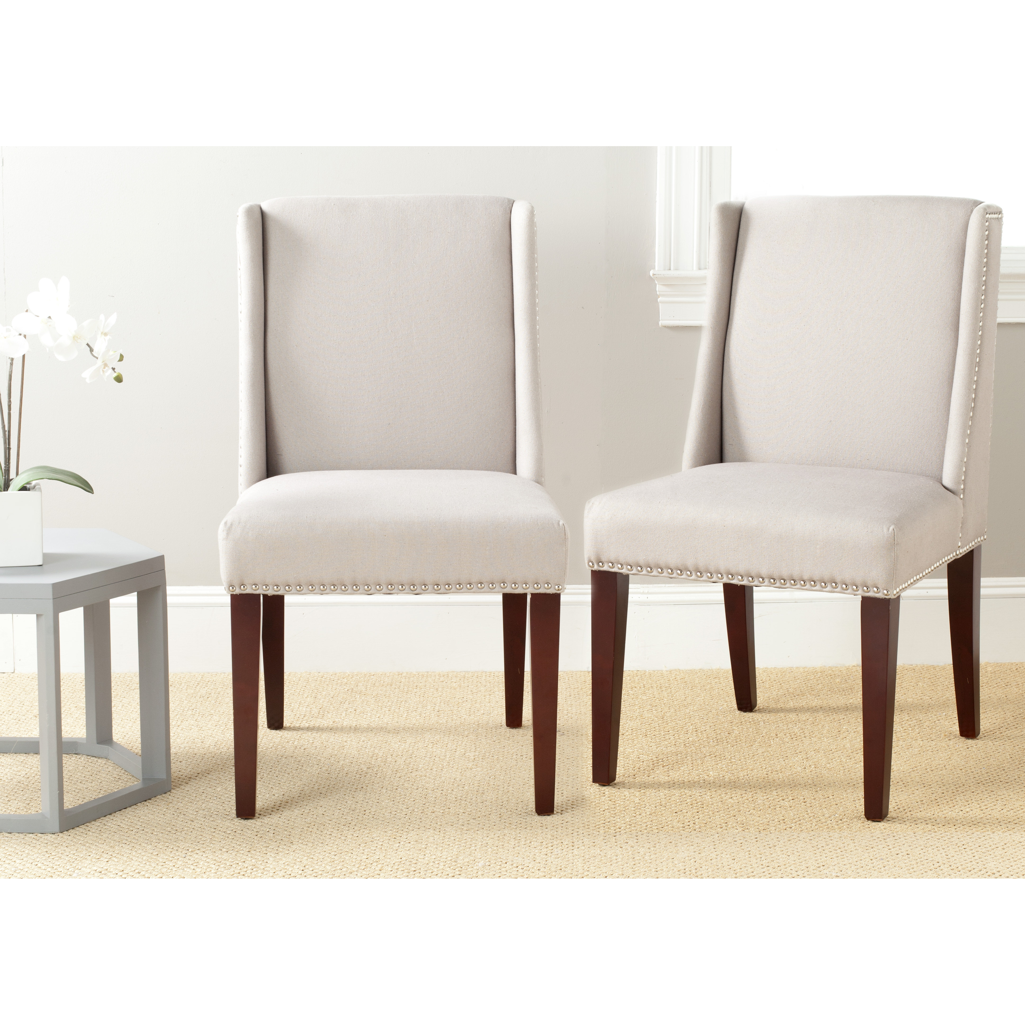 Safavieh Collier Solid Birch Upholstered Dining Chair & Reviews