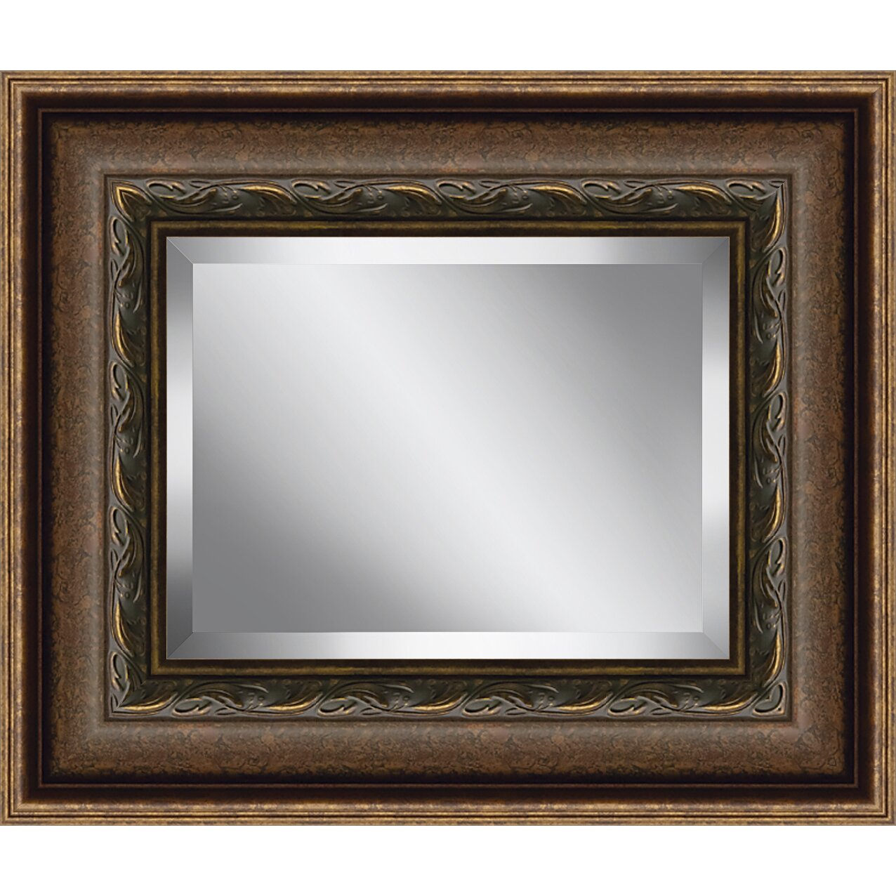 Ashton Wall Décor LLC Rectangle Framed Beveled Plate Glass Mirror ...