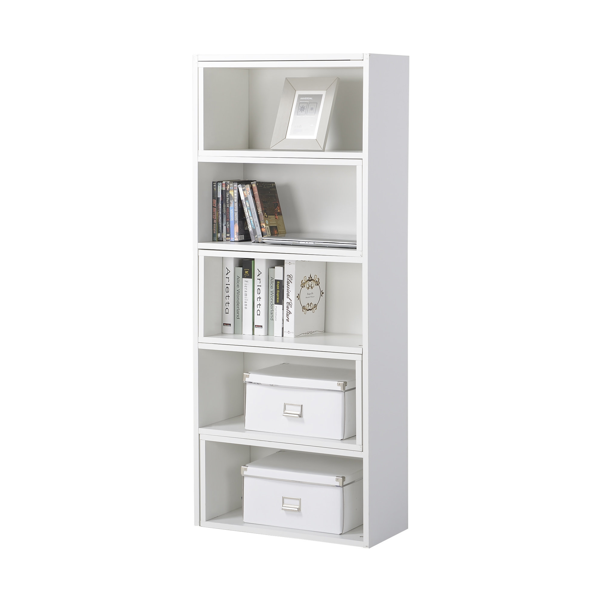 Homestar 59" Corner Unit Bookcase & Reviews Wayfair