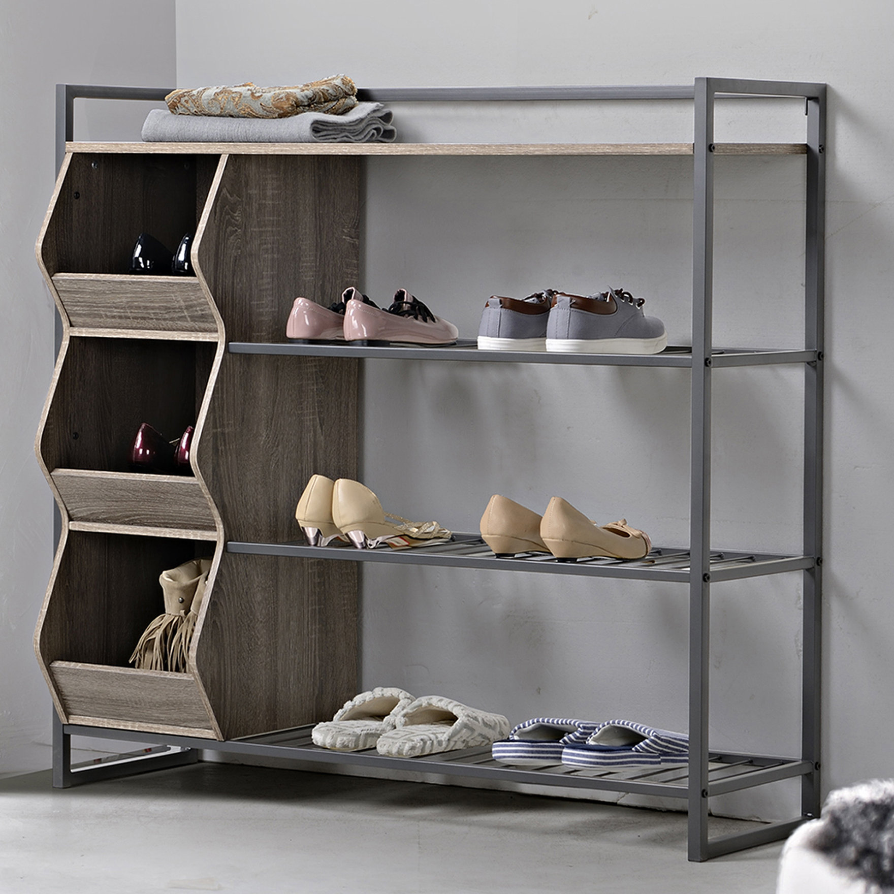 Homestar 4Tier Shoe Rack & Reviews Wayfair