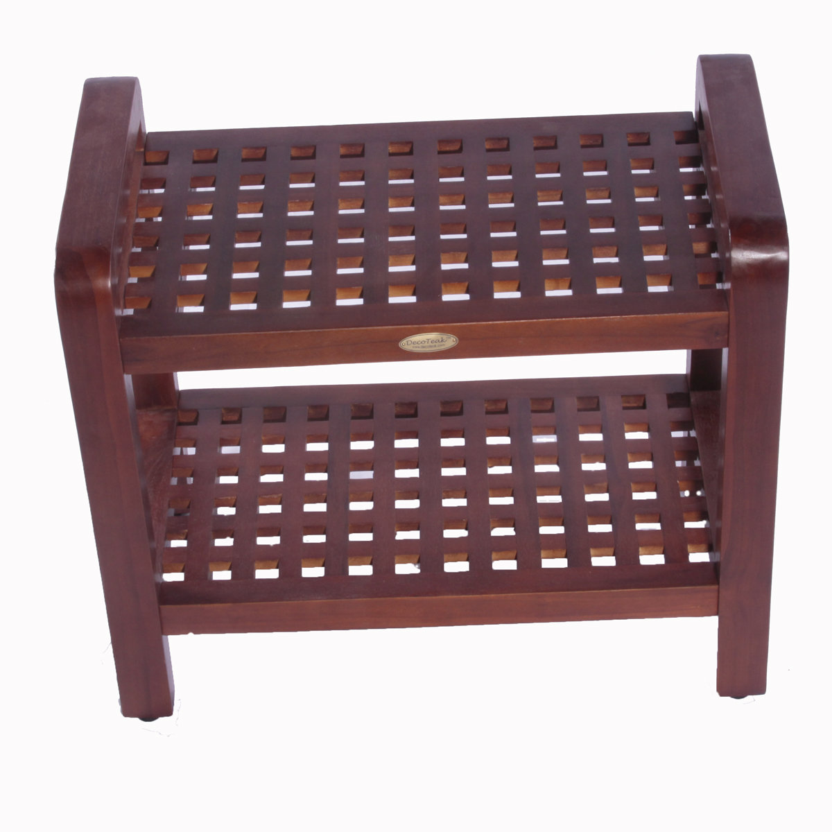 Decoteak Bathroom Elegance Teak Free Standing Storage Shower Seat