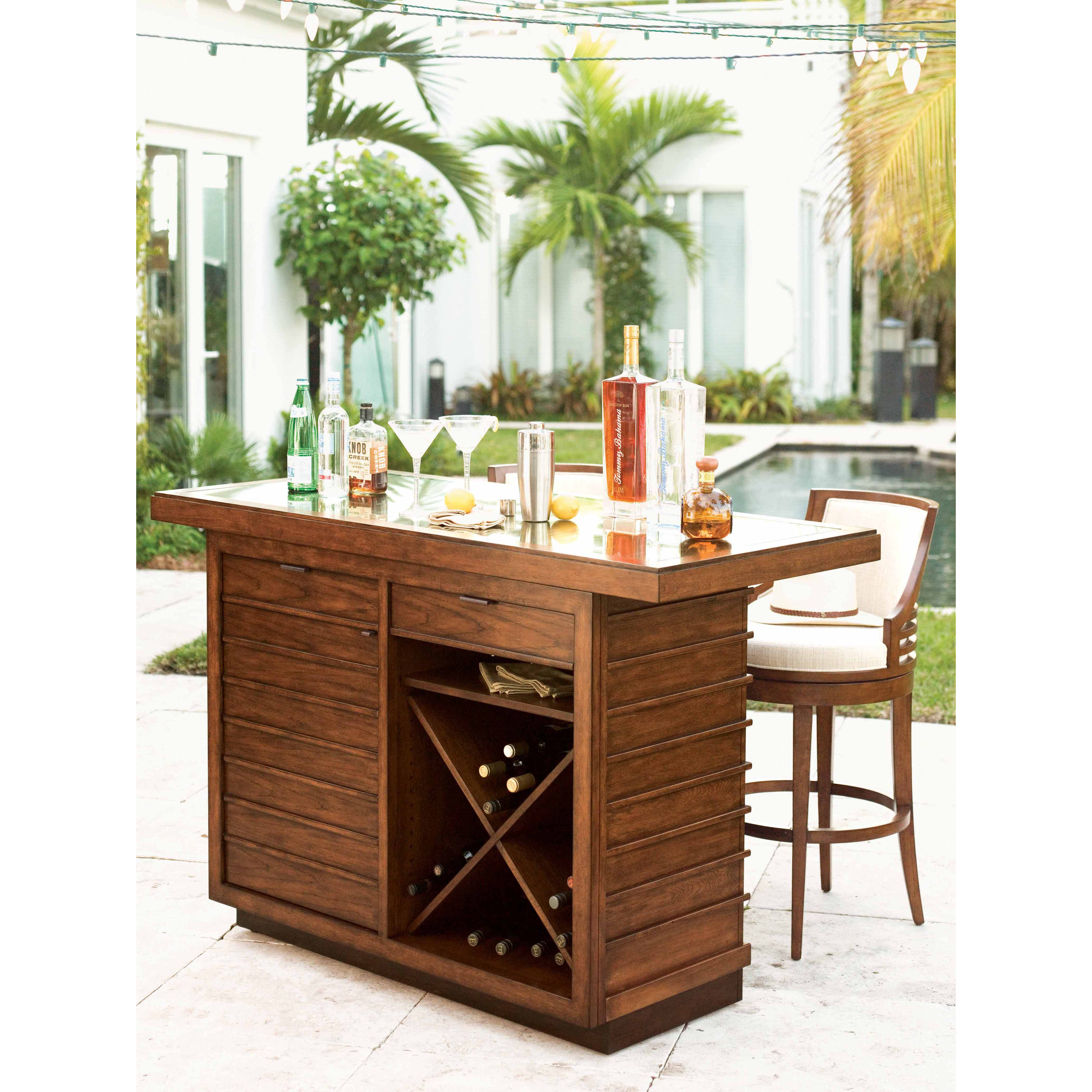 Tommy Bahama Home Ocean Club 30" Swivel Bar Stool & Reviews Wayfair