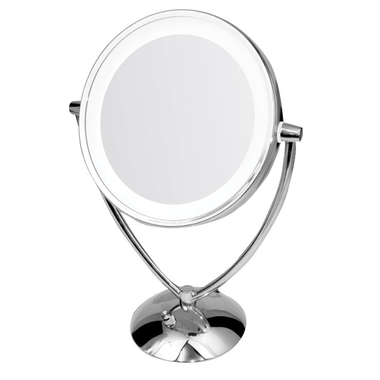 Ovente Round Tabletop Vanity Mirror With Curling Iron Wayfair Ovente Round Tabletop Vanity Mirror With Curling Iron