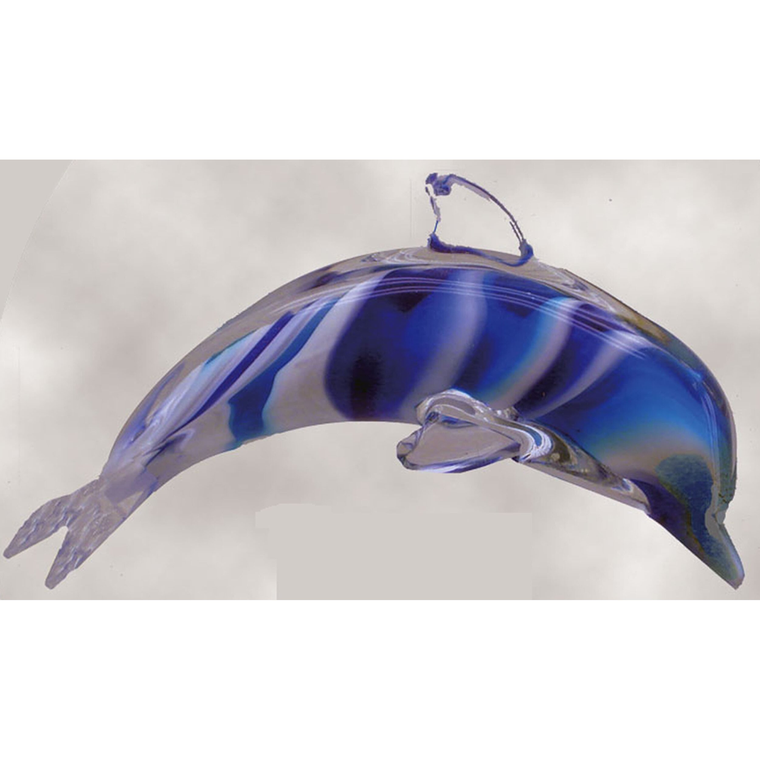 dolphin glass statue