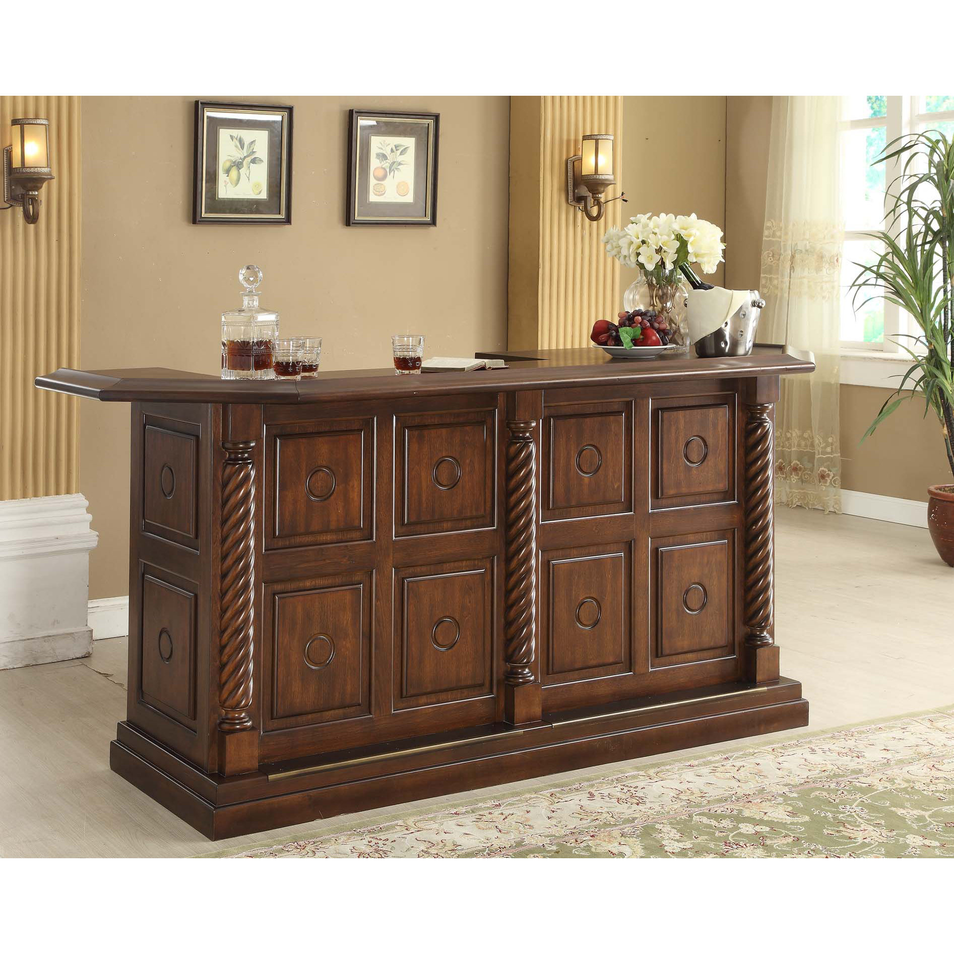 ECI Furniture Ashton Series Bar with Wine Storage & Reviews Wayfair