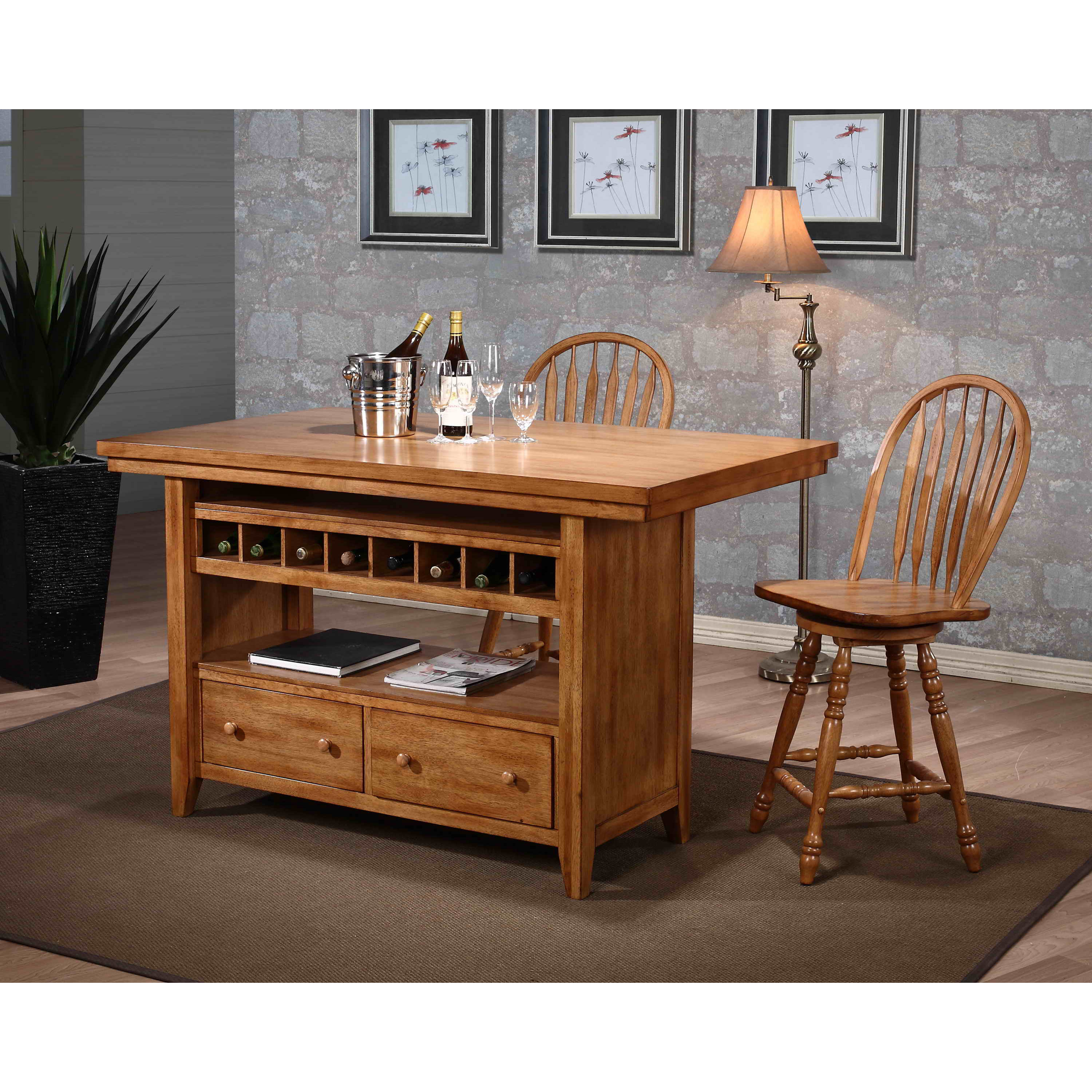 ECI Furniture Four Seasons Kitchen Island & Reviews Wayfair