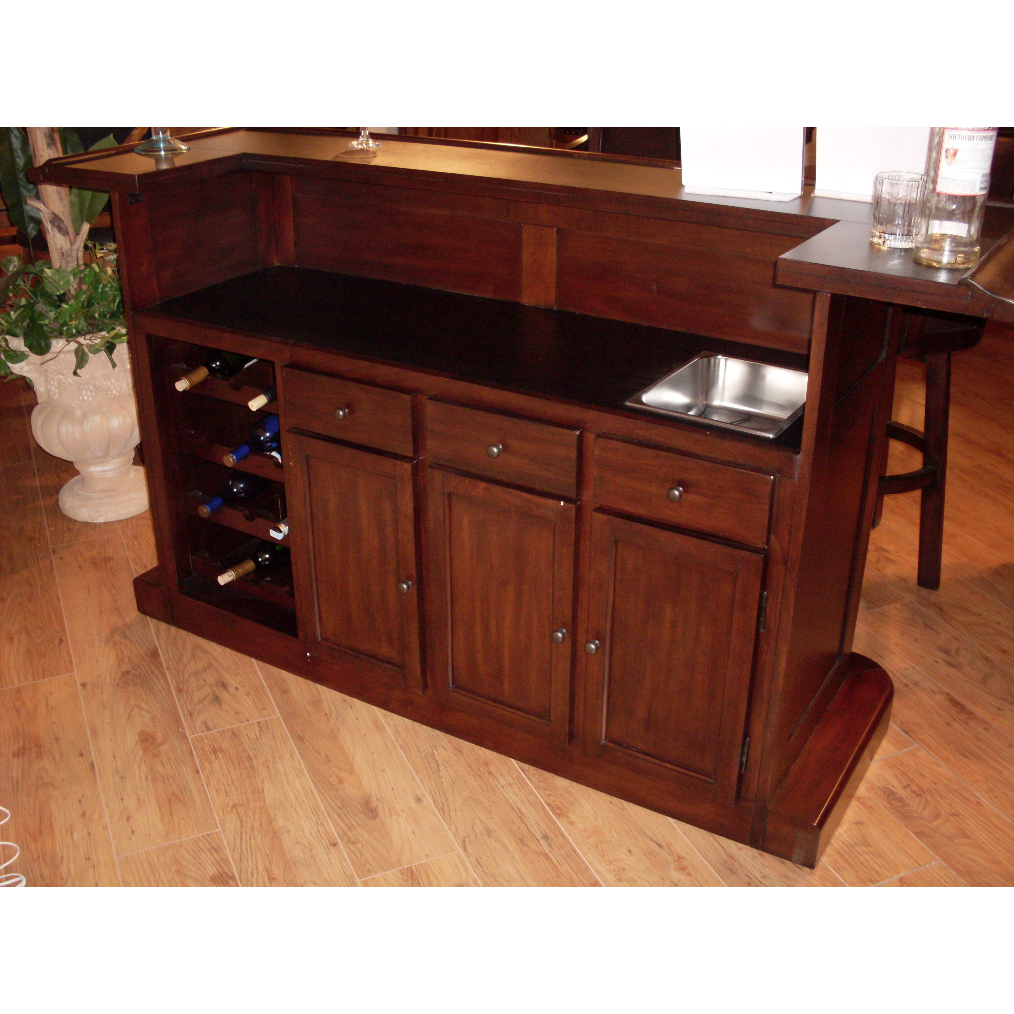 ECI Furniture Nova Bar Set with Wine Storage & Reviews | Wayfair