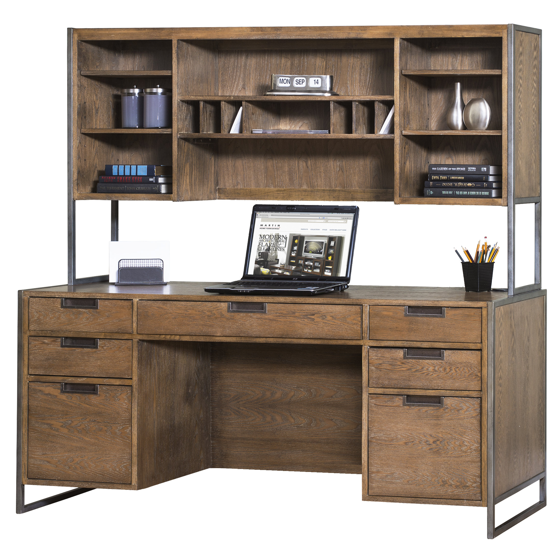 kathy ireland Home by Martin Furniture Belmont 36" H x 64.25" W Desk