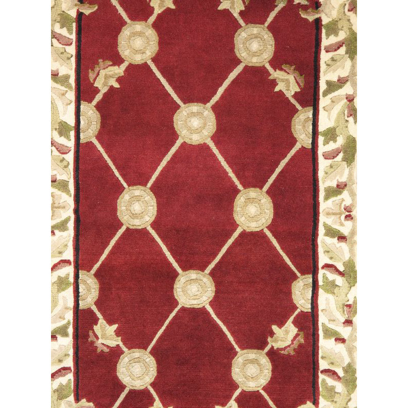 ECARPETGALLERY Karma Dark Red Open Field Area Rug Wayfair