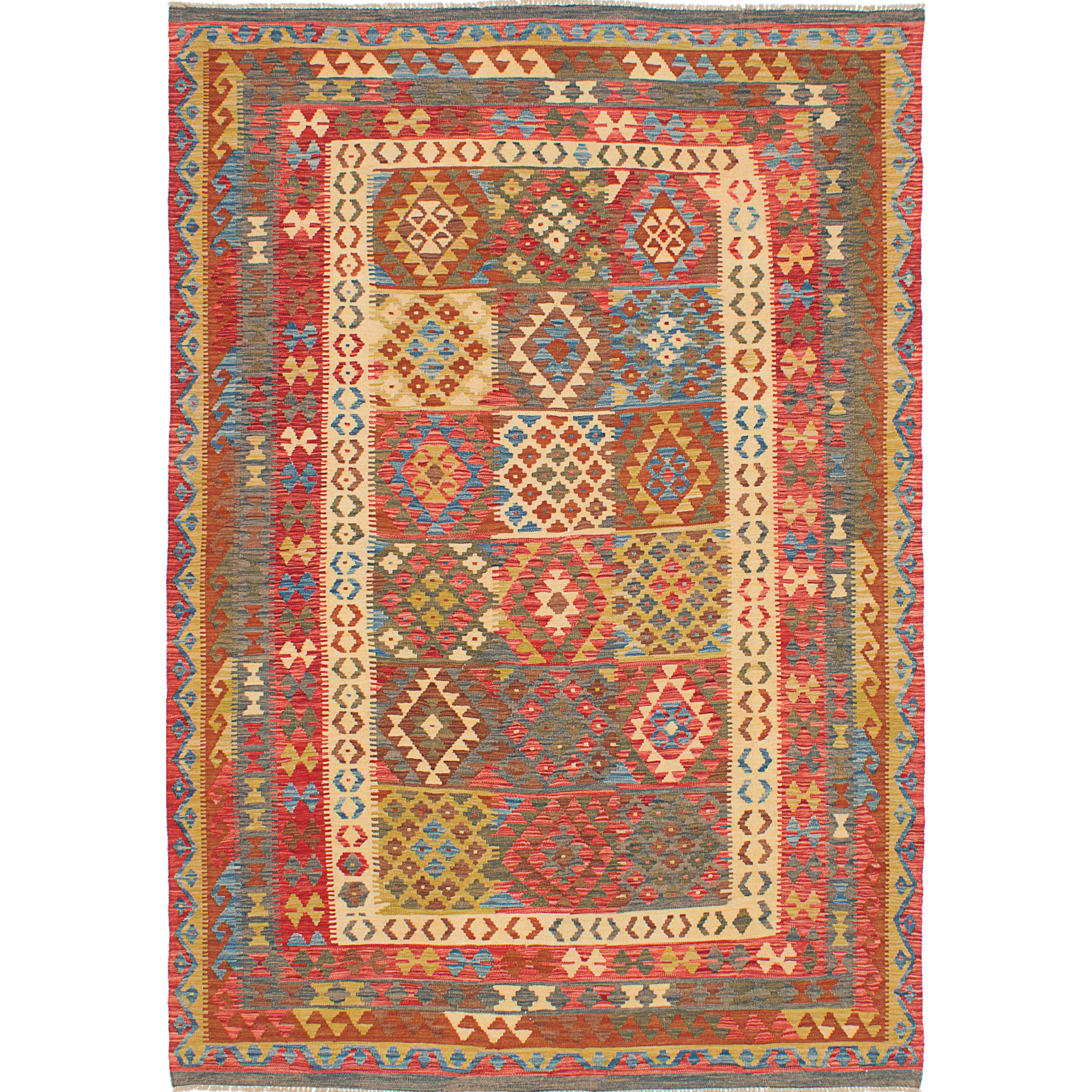 ECARPETGALLERY Hereke FlatWoven Red/Yellow Area Rug Wayfair