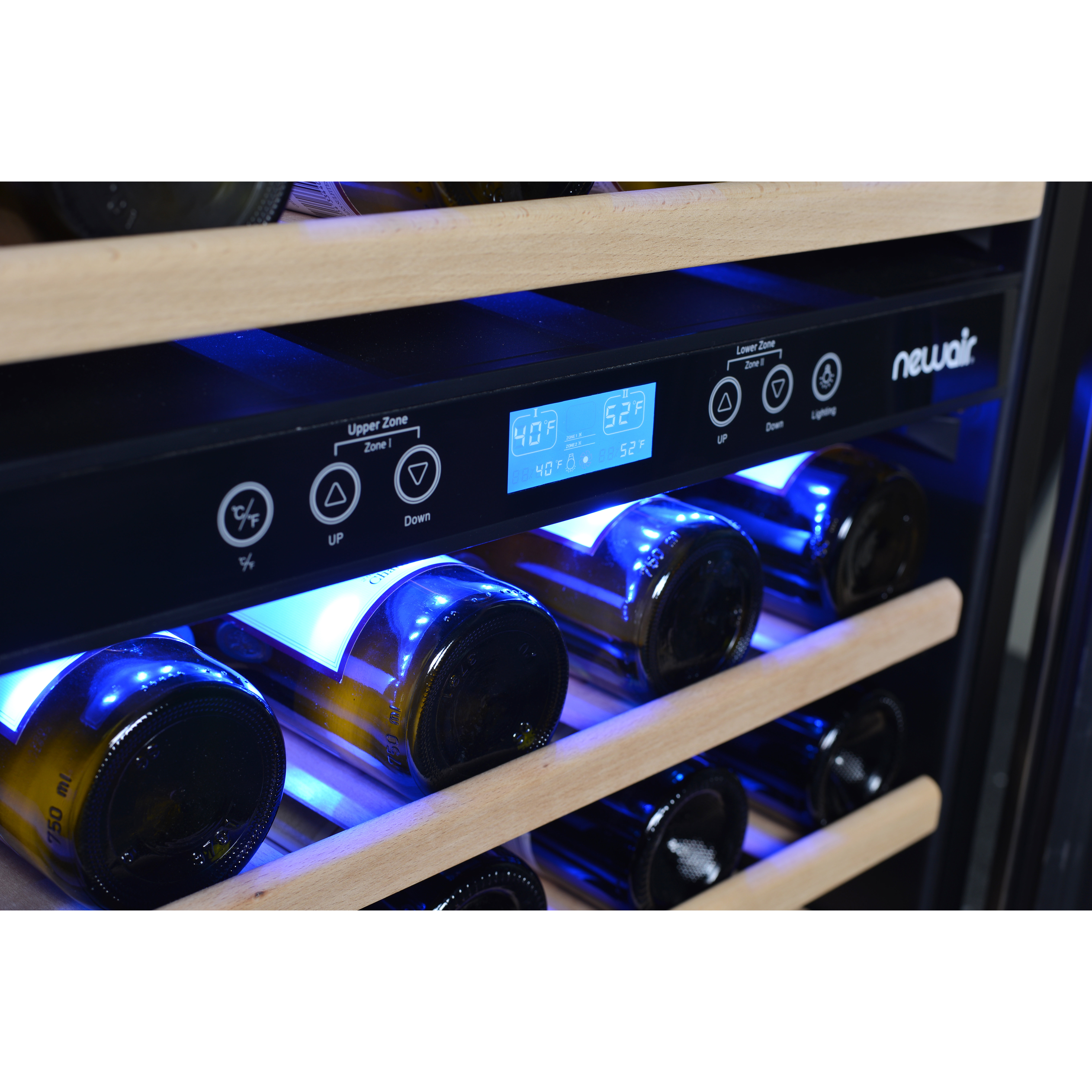 NewAir 46 Bottle Dual Zone BuiltIn Wine Refrigerator & Reviews Wayfair