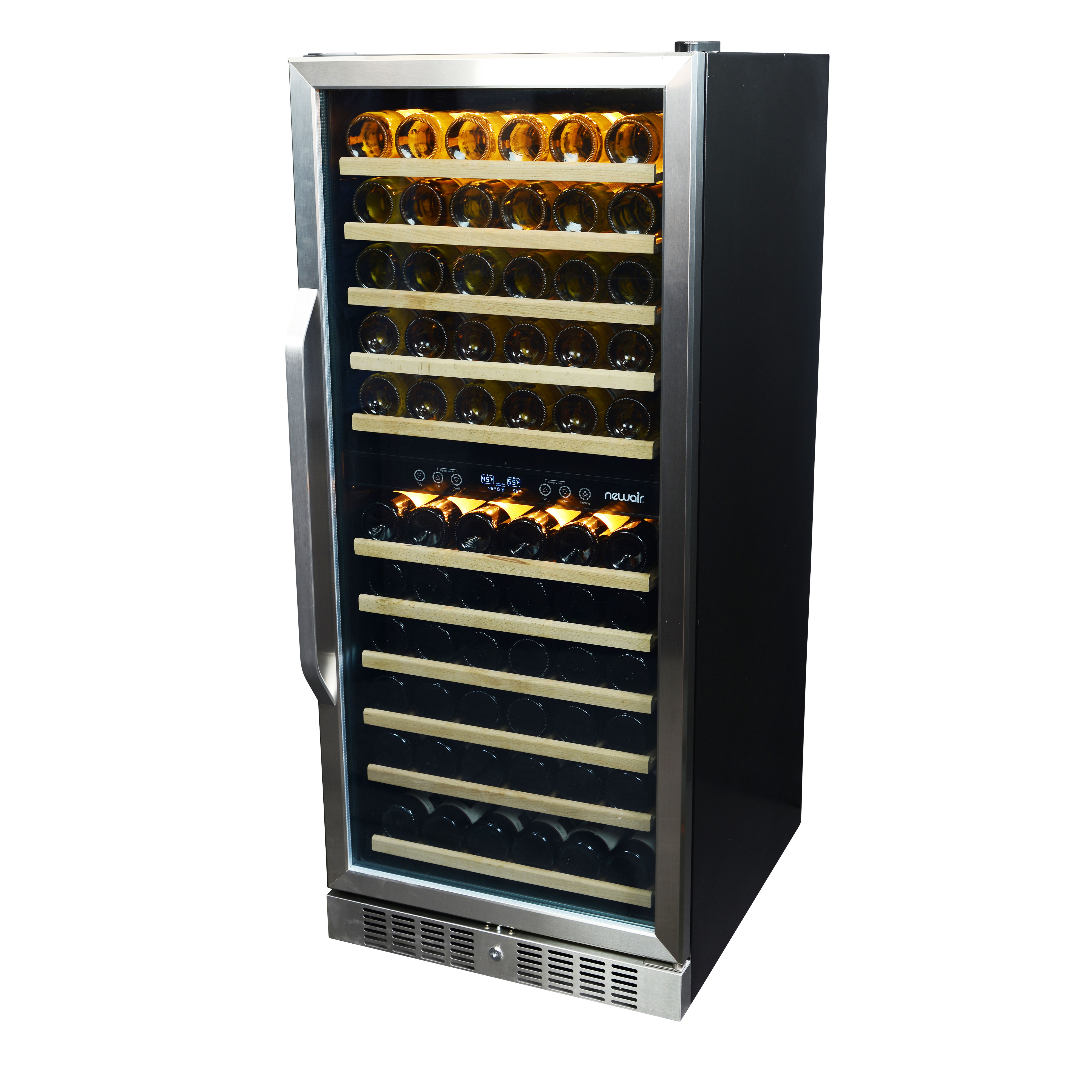 NewAir 116 Bottle Dual Zone BuiltIn Wine Refrigerator & Reviews Wayfair