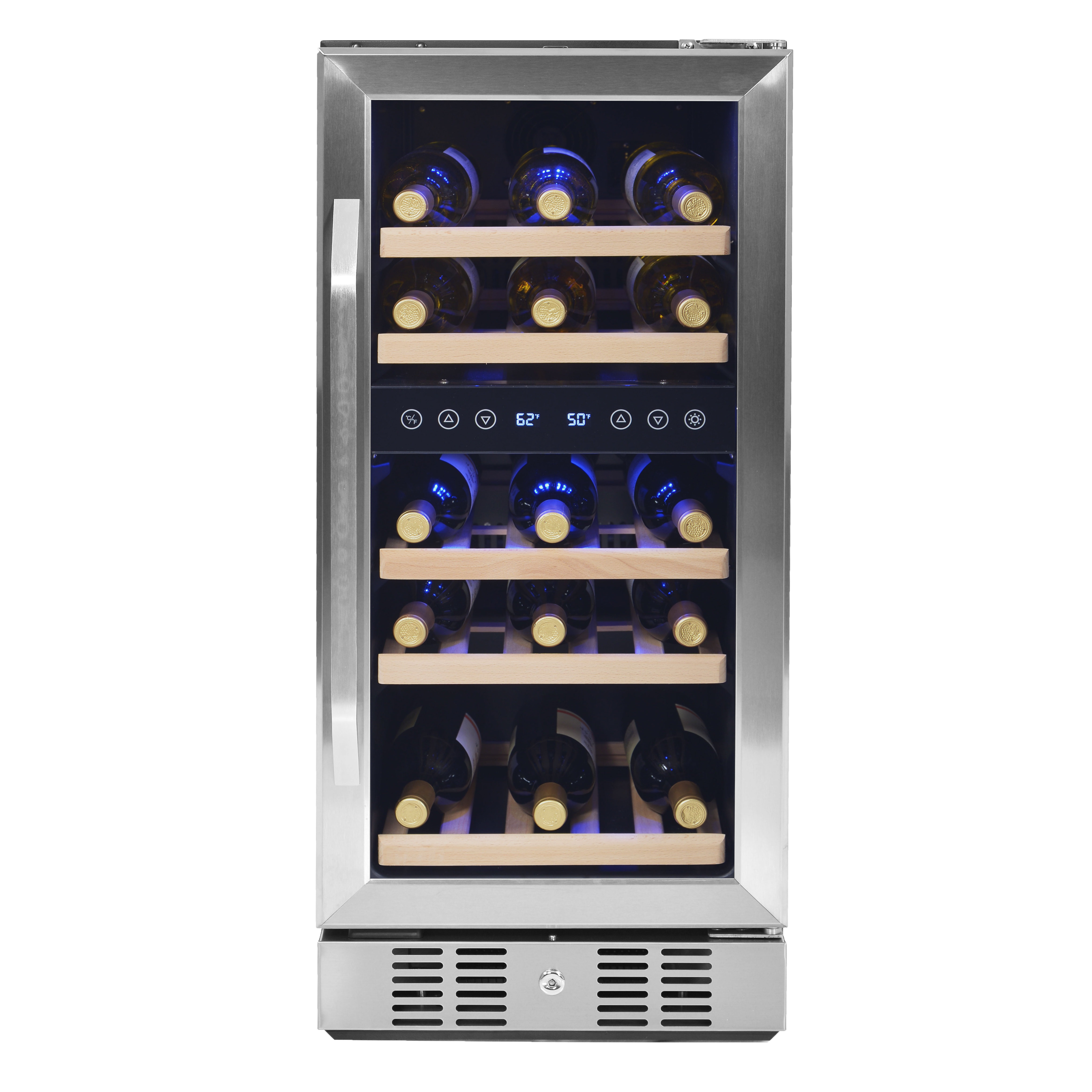NewAir 29 Bottle Dual Zone BuiltIn Wine Refrigerator & Reviews Wayfair