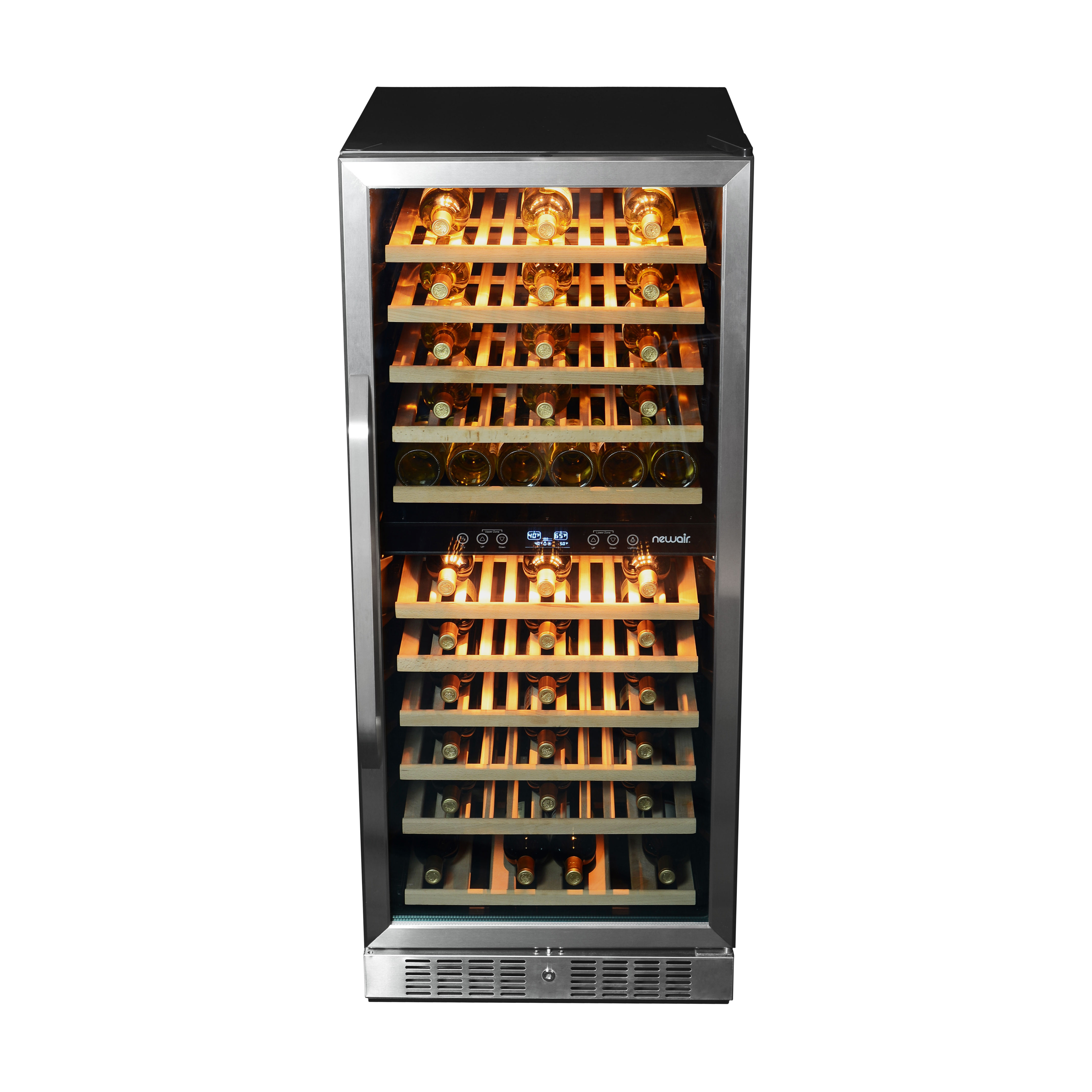 NewAir 116 Bottle Dual Zone BuiltIn Wine Refrigerator & Reviews Wayfair