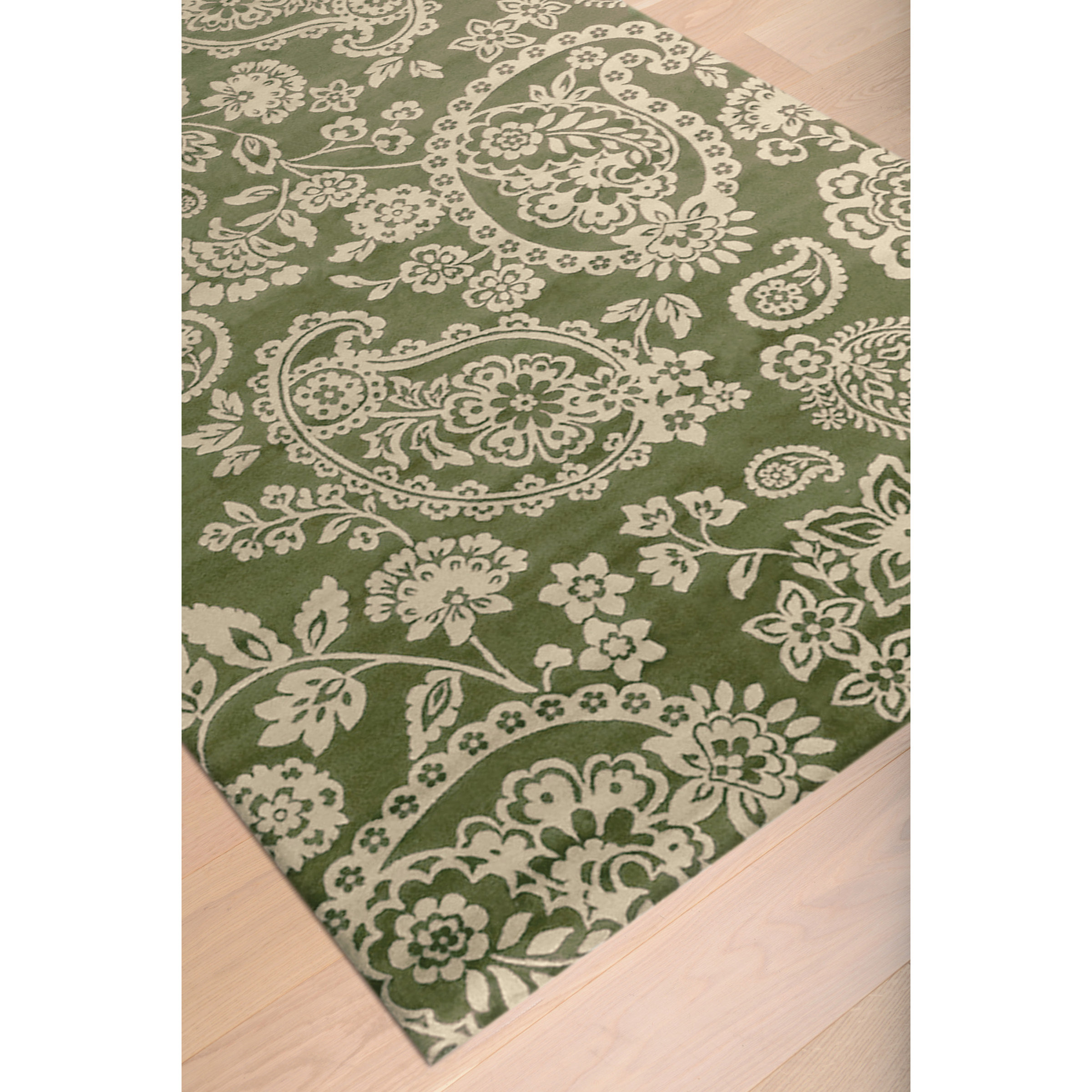Abacasa Sonoma Green/Ivory Area Rug Wayfair