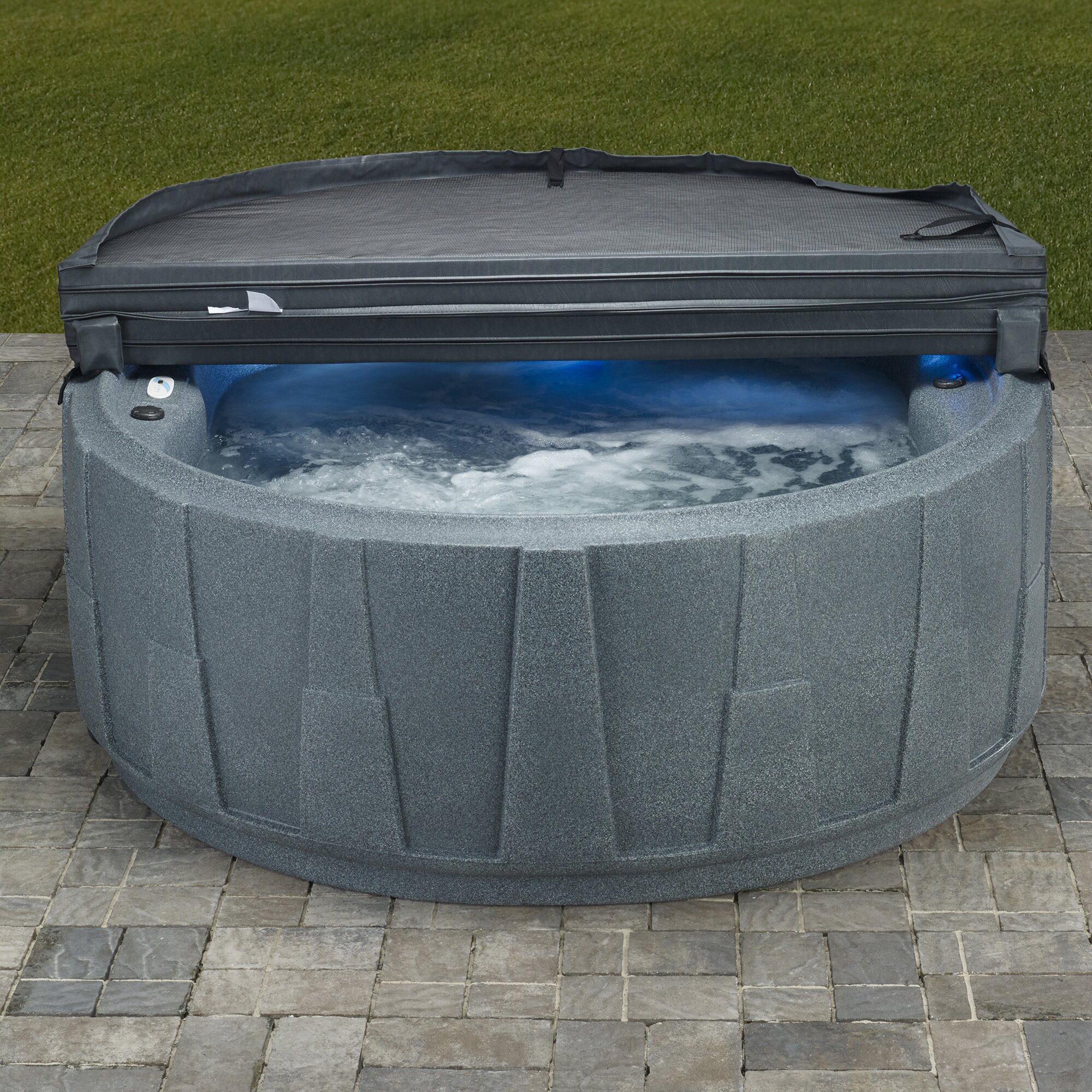 Aquarest Spas 4 Person 14 Jet Ar 200 Plug N Play Spa With Led Waterfall And Reviews Wayfair