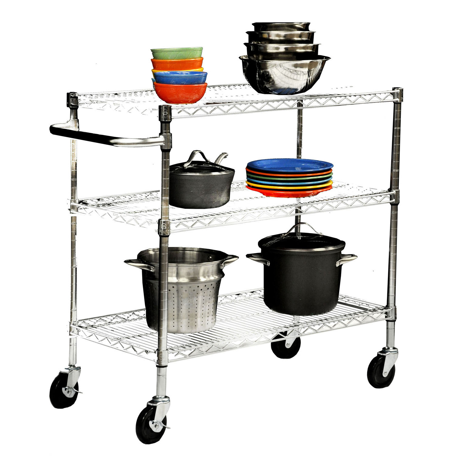Trinity EcoStorage™ 3 Tier NSF Utility Cart & Reviews Wayfair