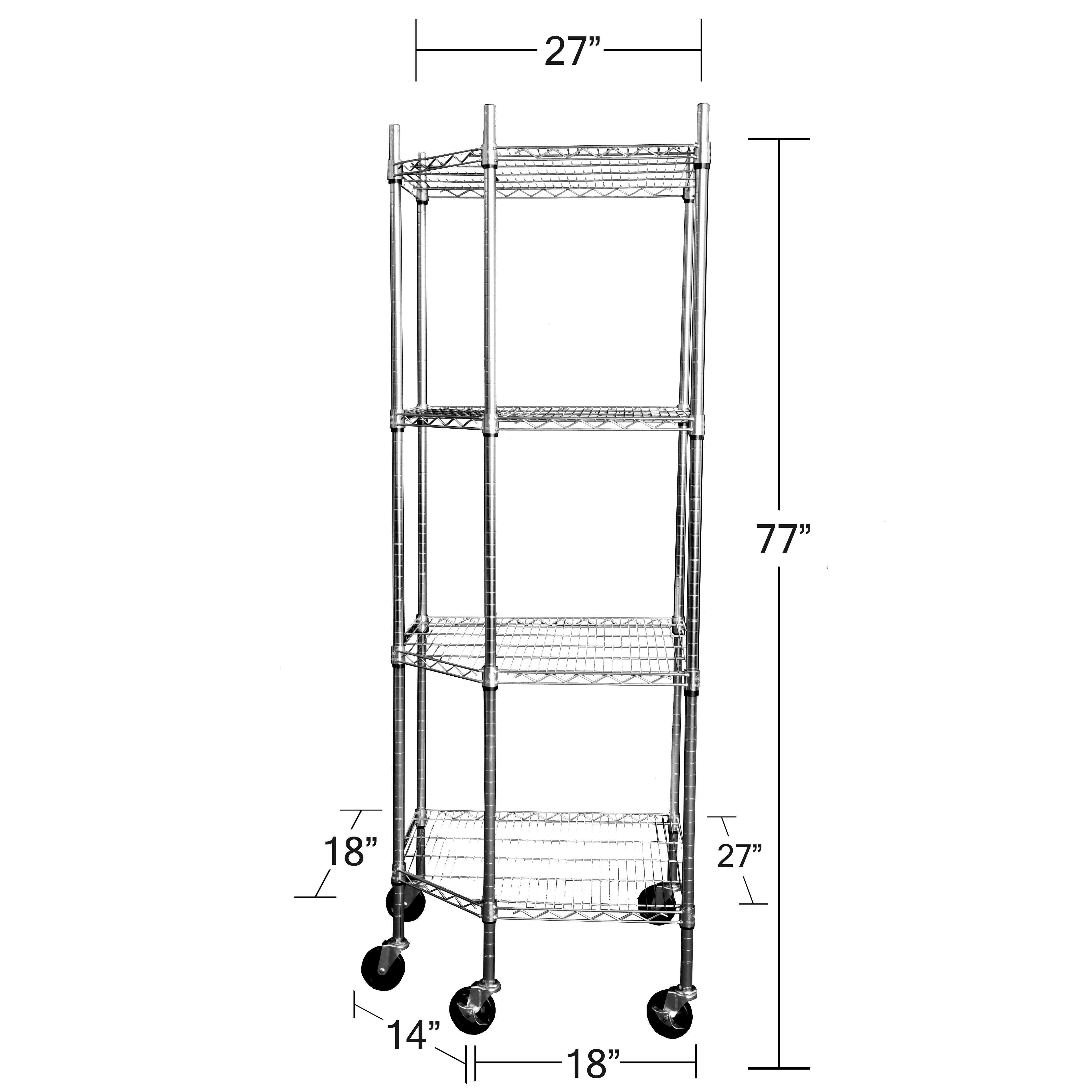 Trinity EcoStorage NSF Corner Wire Wheeled Corner 77