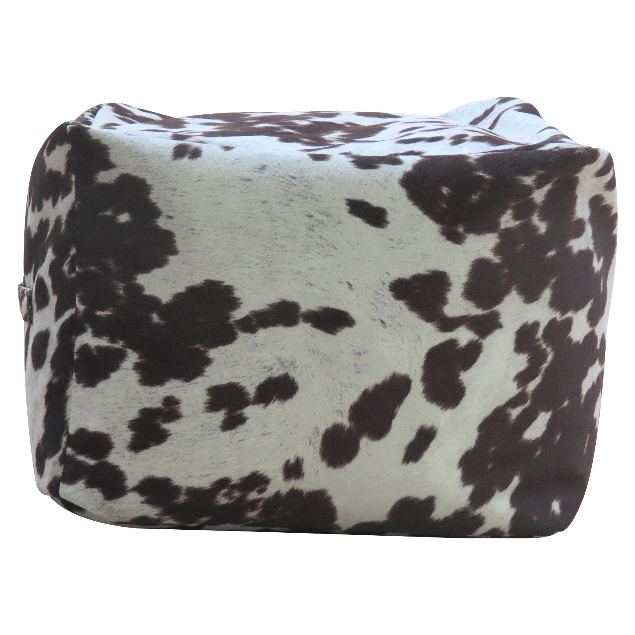 Fox Hill Trading Premiere Home Cowhide Pouf Footstool Ottoman & Reviews ...