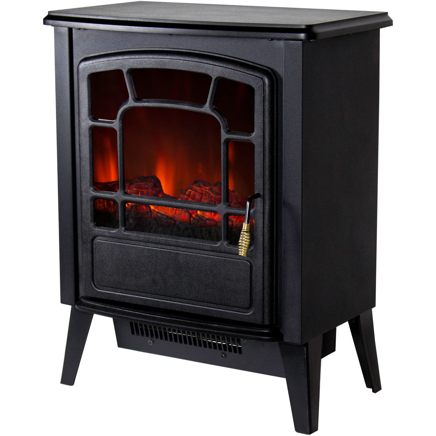Warm House Bern Retro Style Floor Standing Electric Fireplace & Reviews