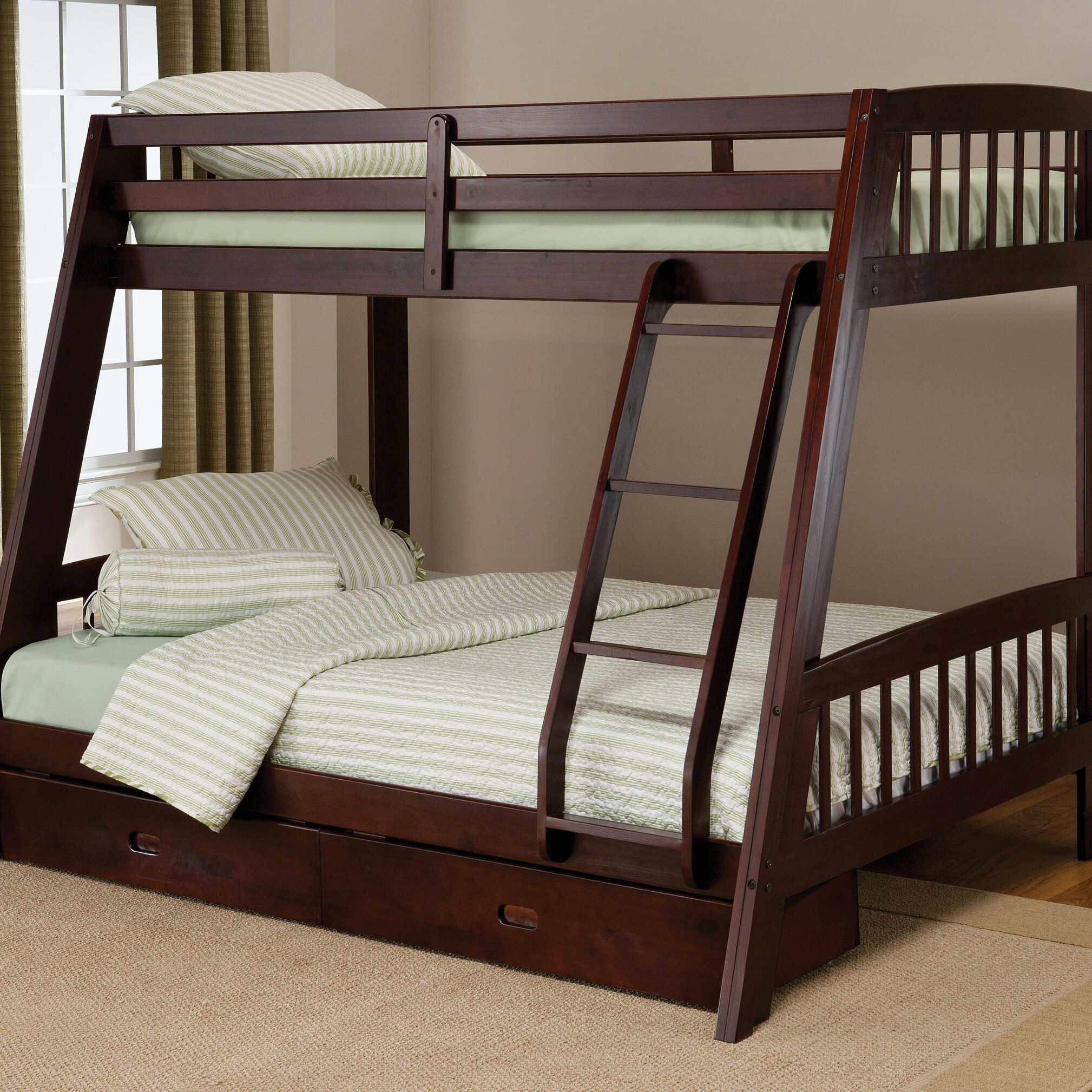 Hillsdale Rockdale Twin over Full Bunk Bed with Storage & Reviews Wayfair