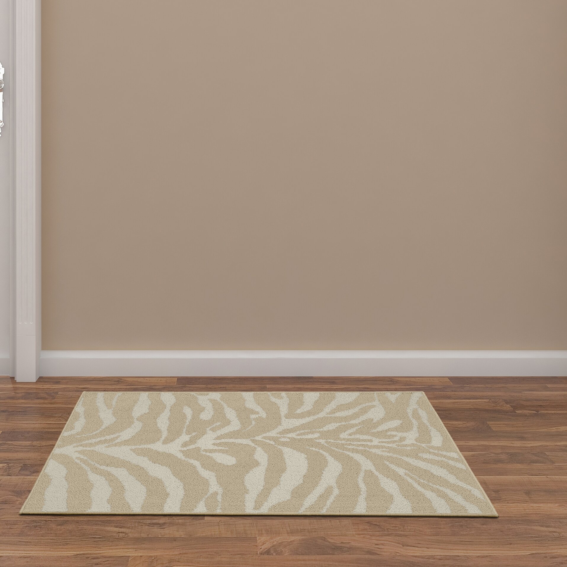 tan safari rug