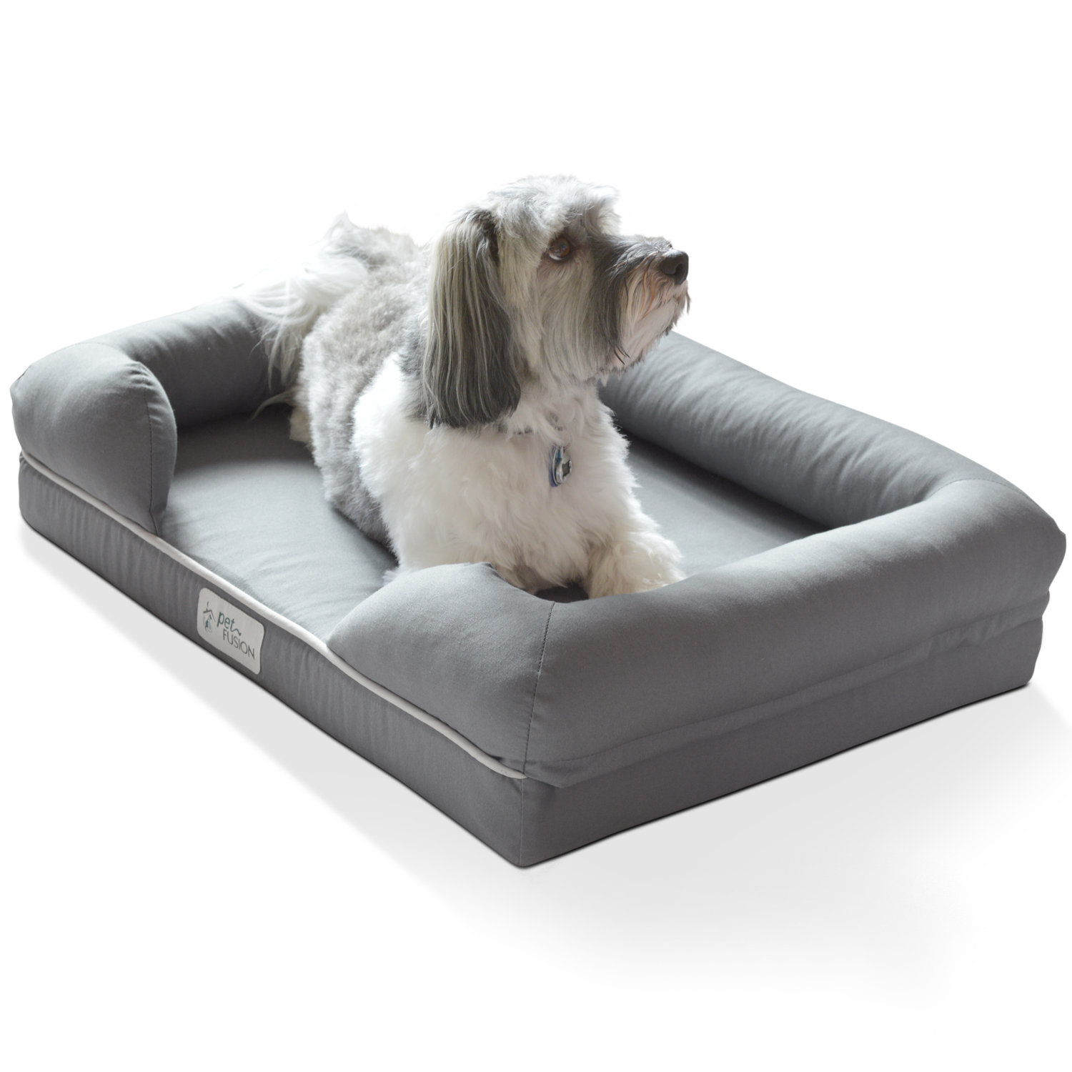 PetFusion Ultimate Dog Bed & Lounge Premium Edition with Solid Memory