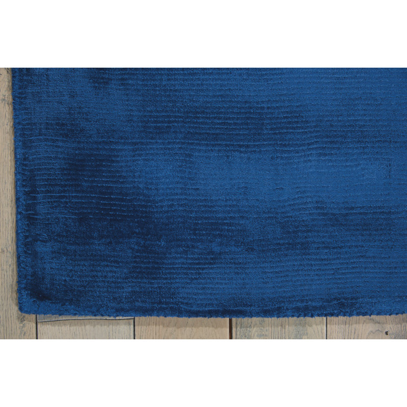 Calvin Klein Rugs Lunar Luminescent Rib Klein Blue Area Rug & Reviews